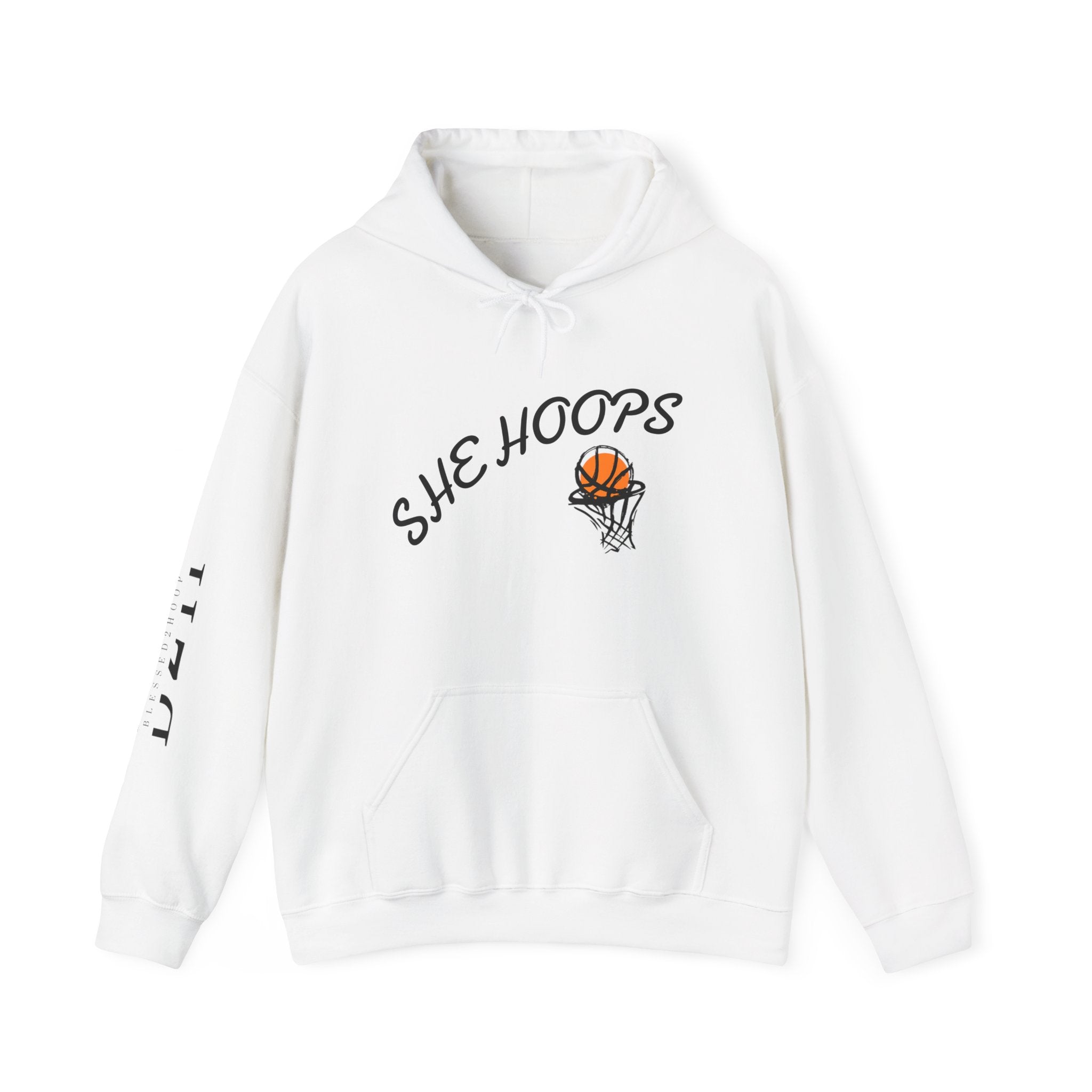 She Hoops Unisex Heavy Blend™ Hoodie - Perfect for Basketball Lovers, Sports Fans, Gift for Her, Athleisure Wear, Cozy Streetwear