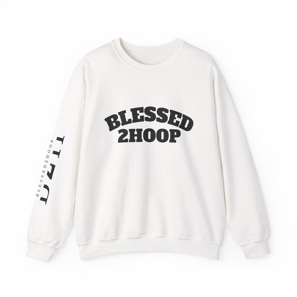 Blessed 2 Hoop Sweatshirt - Unisex Heavy Blend Crewneck, Comfortable, Casual Wear, Perfect for Athletes, Gifts for Basketball Lovers