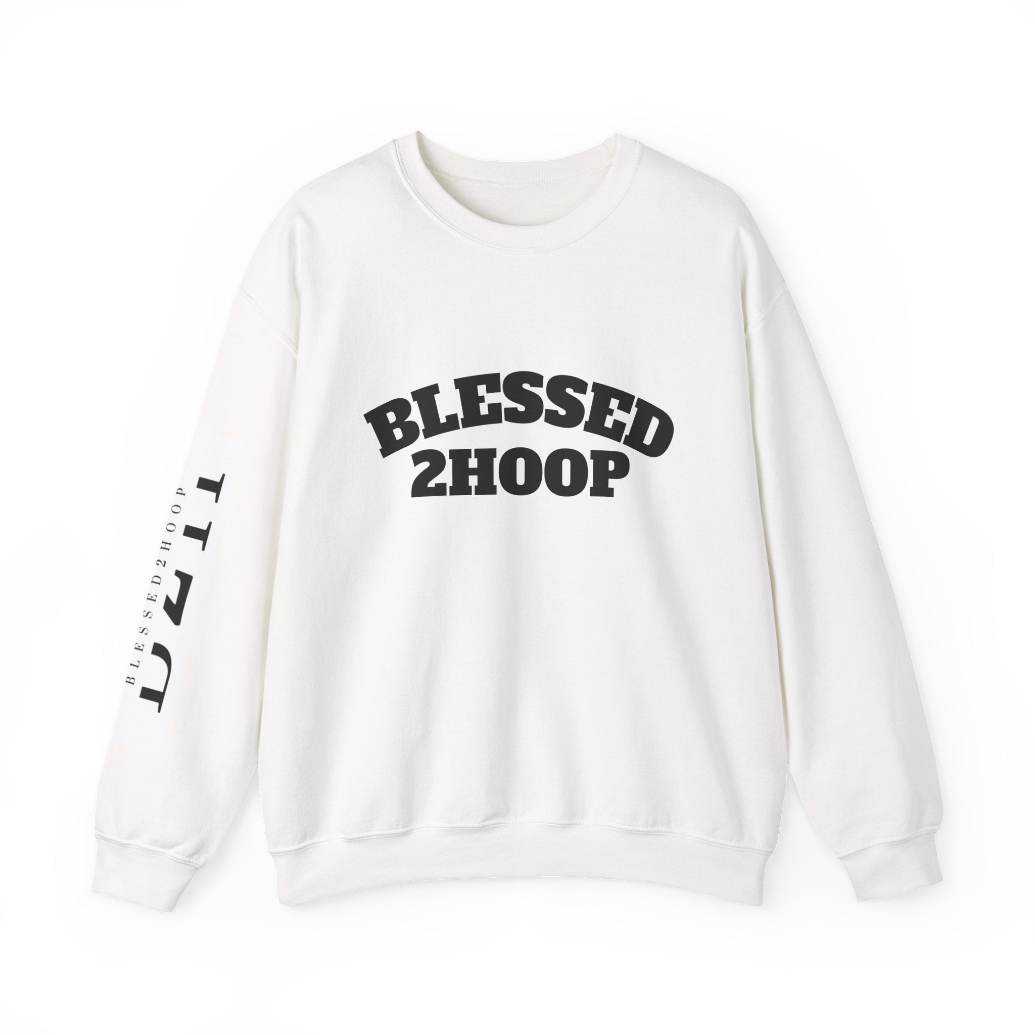 Blessed 2 Hoop Sweatshirt - Unisex Heavy Blend Crewneck, Comfortable, Casual Wear, Perfect for Athletes, Gifts for Basketball Lovers