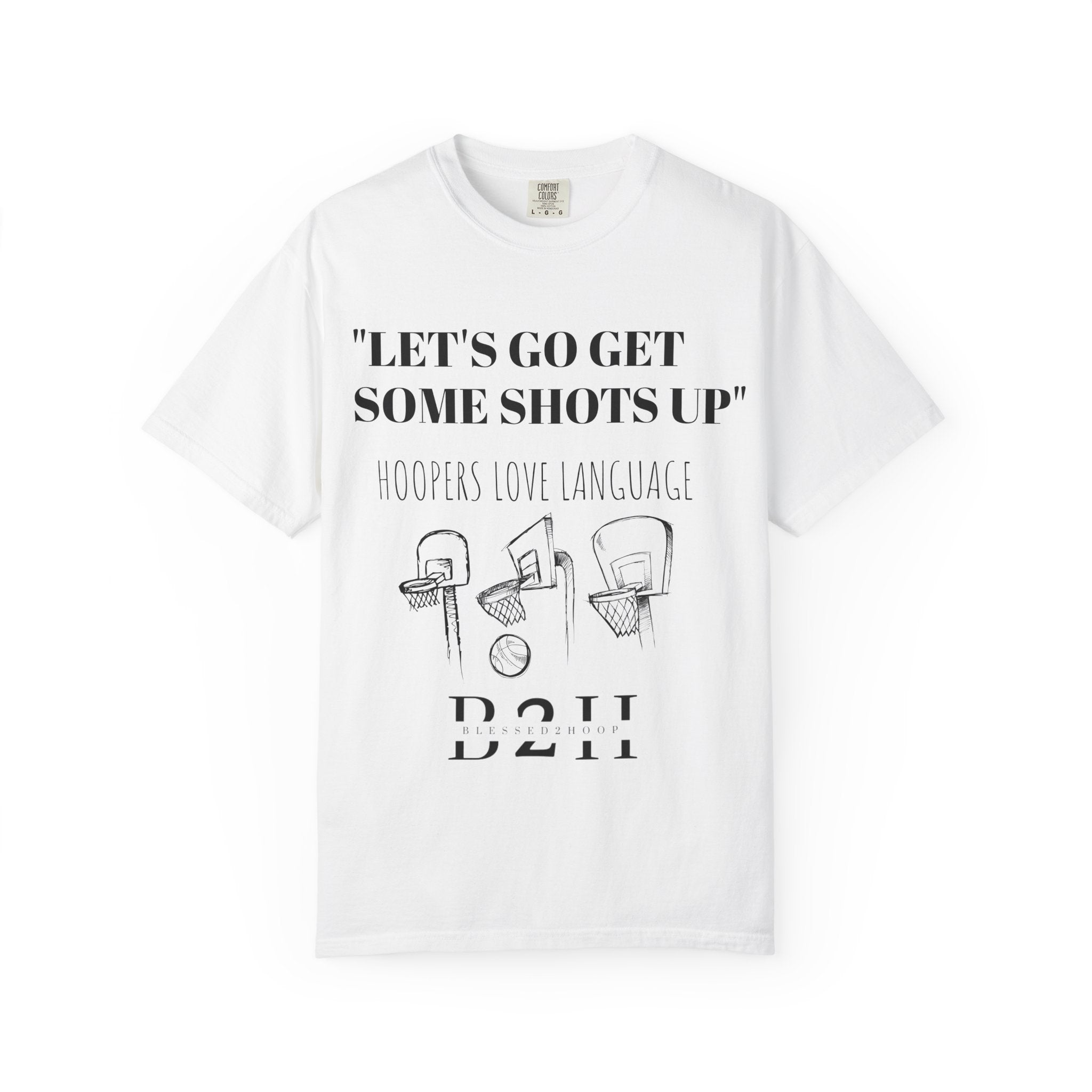 Basketball-Inspired T-shirt - Let's Go Get Shots Up, Sportswear, Gift for Hoopers, Unisex Tee, Casual Style