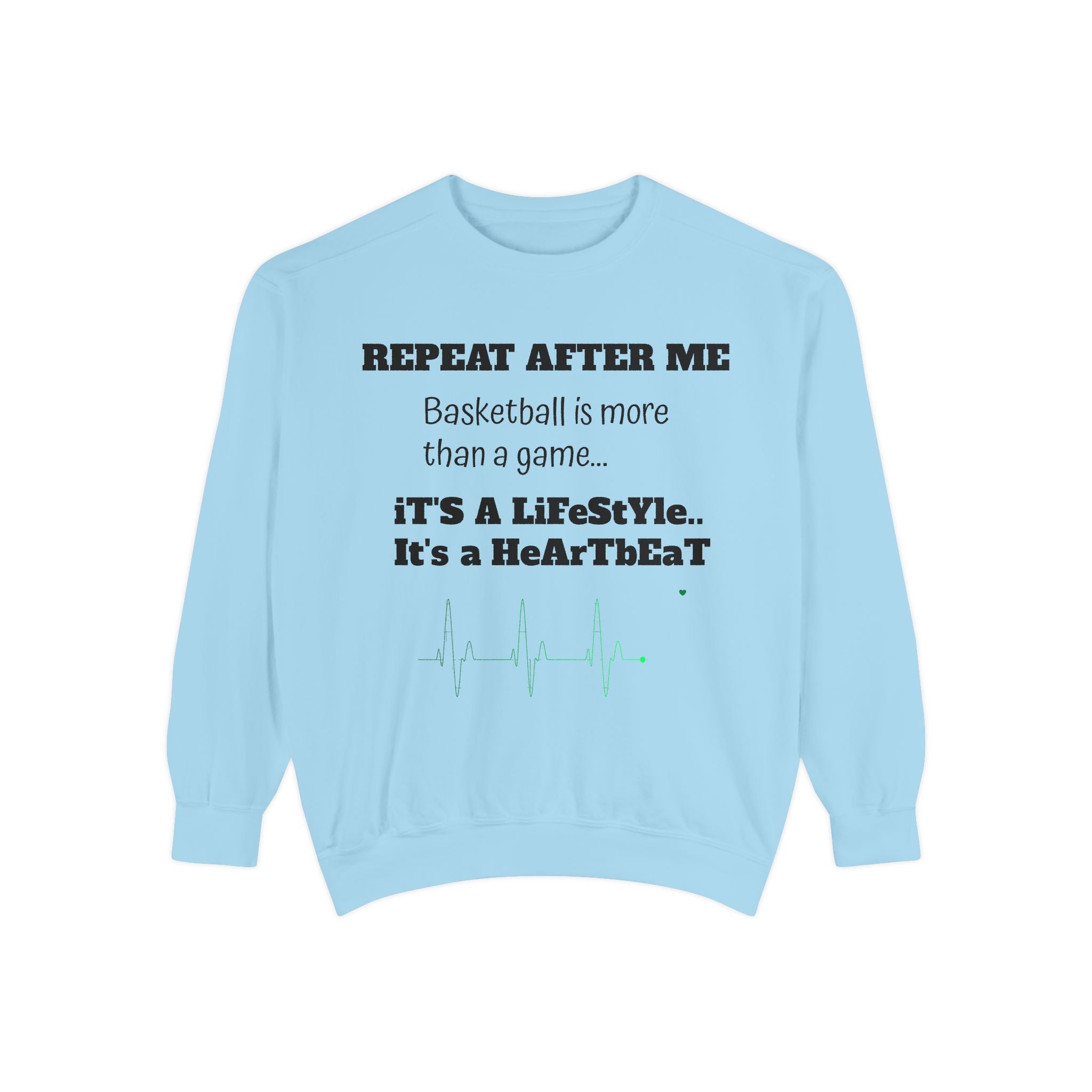 Basketball Lifestyle Sweatshirt, Unisex Garment-Dyed Crewneck Sweater, Sports Apparel, Unique Gift for Athletes, Casual Wear, [...]