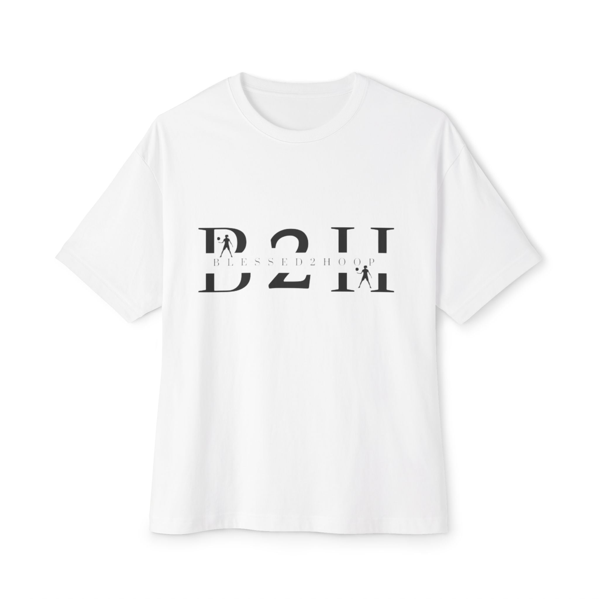 Unisex Boxy Tee - Blessed to Hoop, Trendy Oversized Shirt for Basketball Fans, Casual Wear, Gifts for Sports Enthusiasts, Streetwear Style