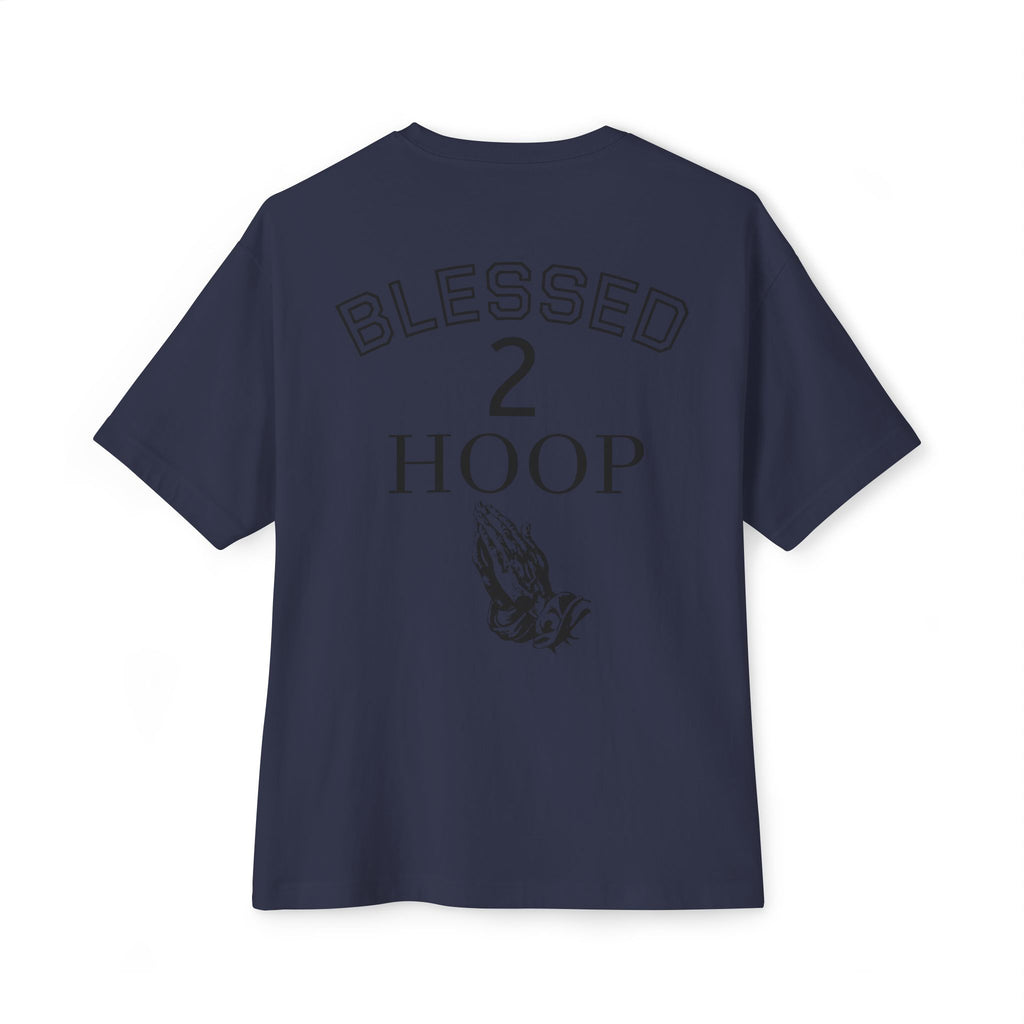 Unisex Boxy Tee - Blessed to Hoop, Trendy Oversized Shirt for Basketball Fans, Casual Wear, Gifts for Sports Enthusiasts, Streetwear Style