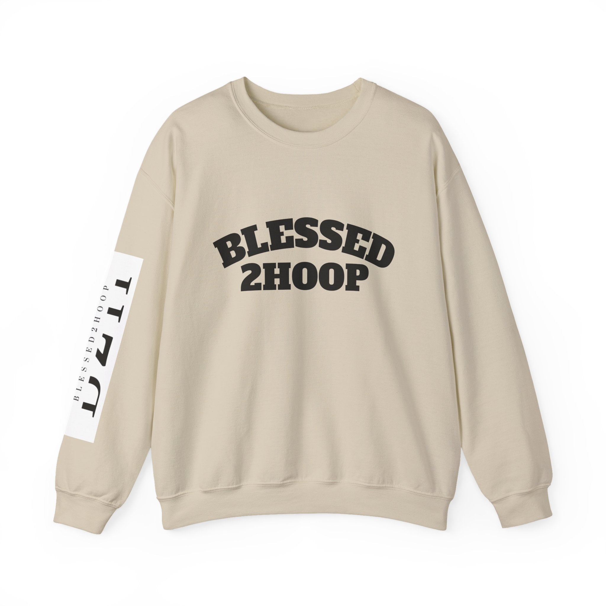 Blessed 2 Hoop Sweatshirt - Unisex Heavy Blend Crewneck, Comfortable, Casual Wear, Perfect for Athletes, Gifts for Basketball Lovers