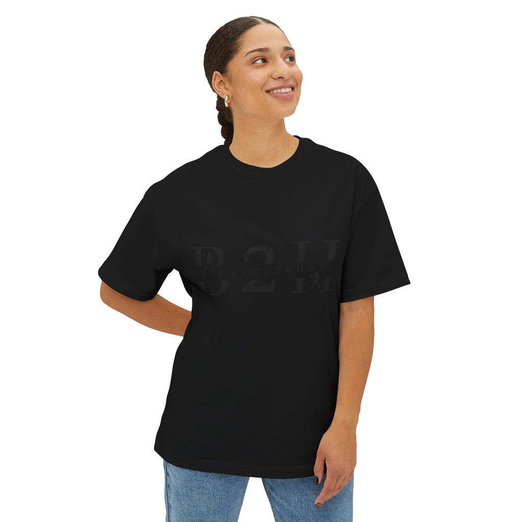 Unisex Boxy Tee - Blessed to Hoop, Trendy Oversized Shirt for Basketball Fans, Casual Wear, Gifts for Sports Enthusiasts, Streetwear Style