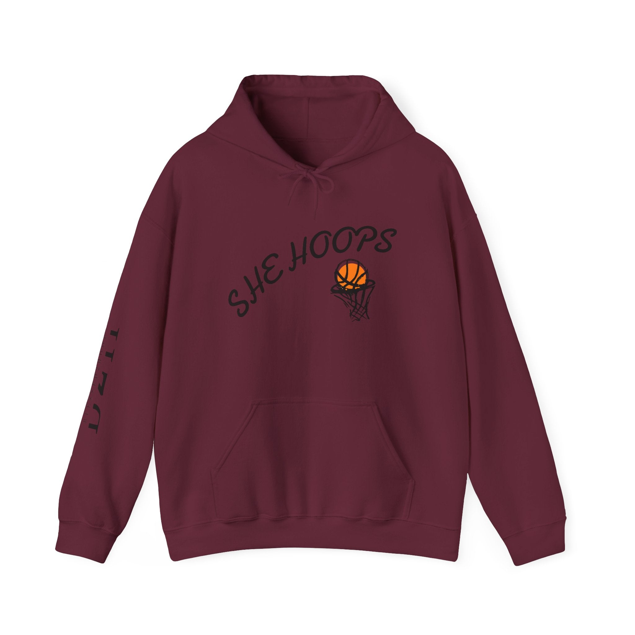 She Hoops Unisex Heavy Blend™ Hoodie - Perfect for Basketball Lovers, Sports Fans, Gift for Her, Athleisure Wear, Cozy Streetwear