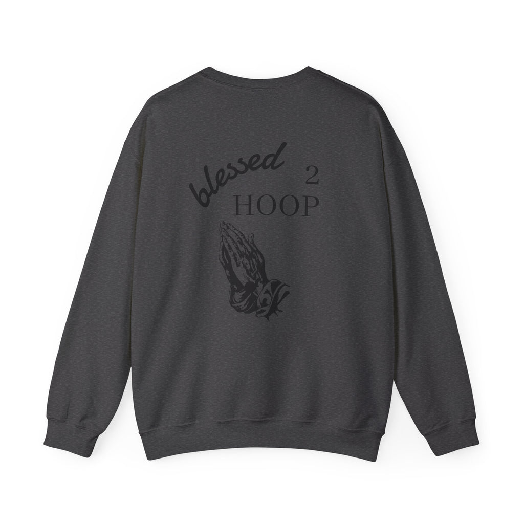 Blessed 2 Hoop Crewneck Sweatshirt | Inspirational Sweatshirt for Athletes, Gift for Coaches, Sports Apparel, Unisex Sweatshirt