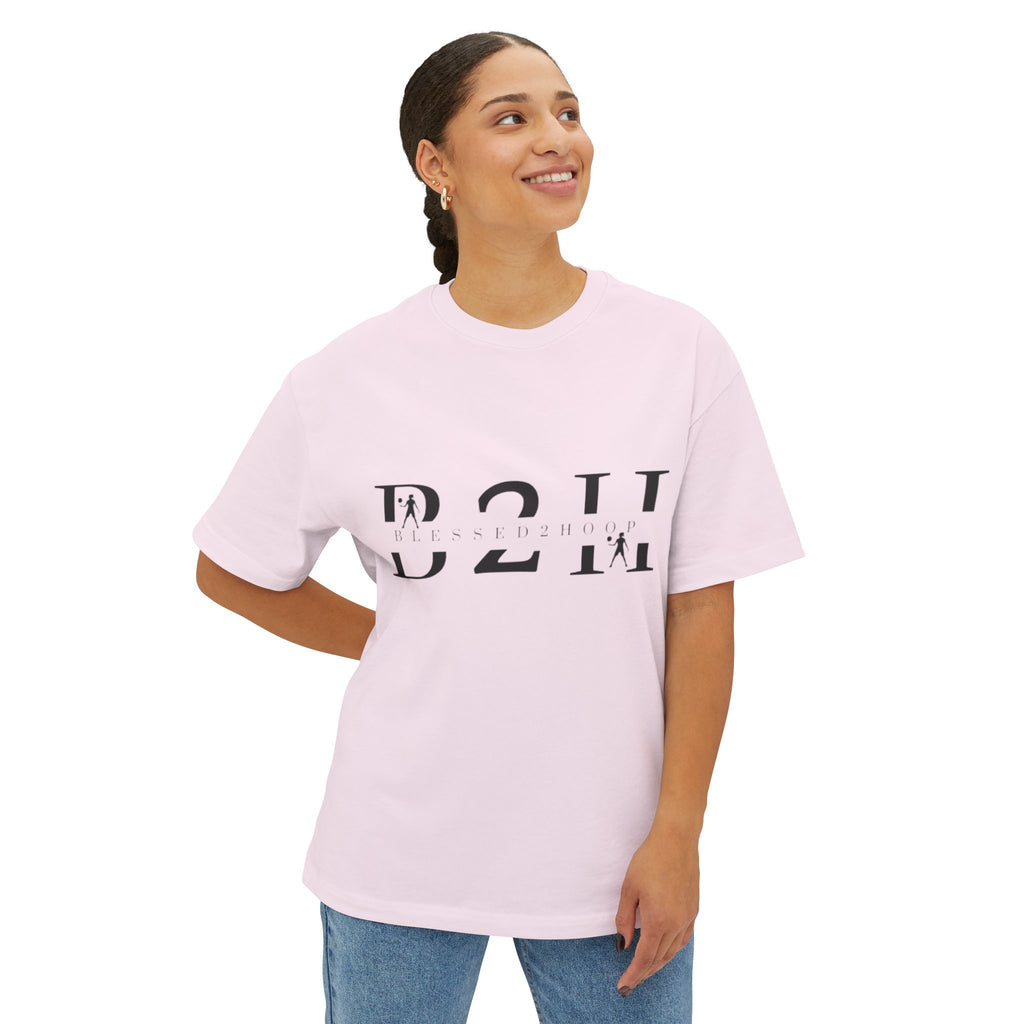 Unisex Boxy Tee - Blessed to Hoop, Trendy Oversized Shirt for Basketball Fans, Casual Wear, Gifts for Sports Enthusiasts, Streetwear Style