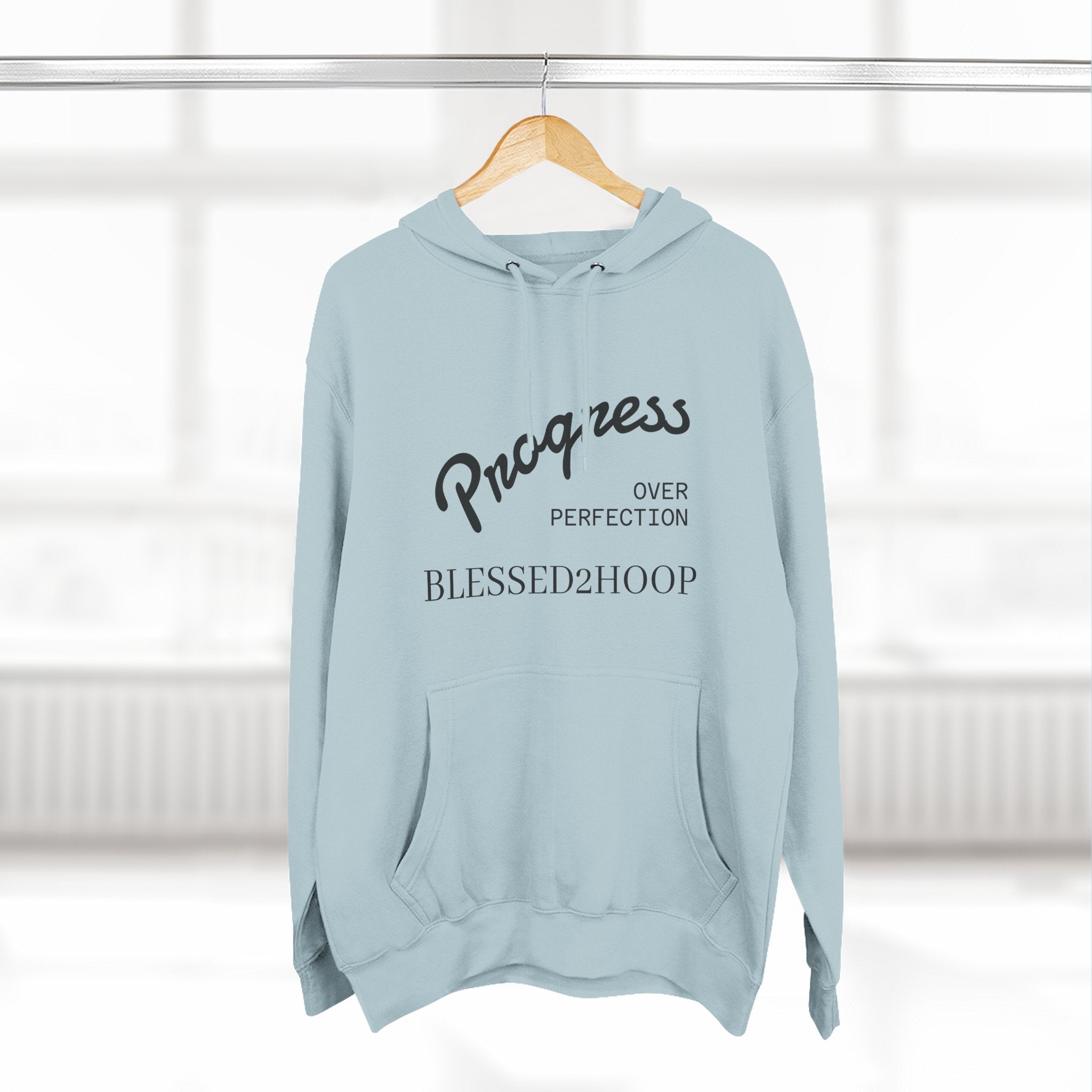 Three-Panel Fleece Hoodie