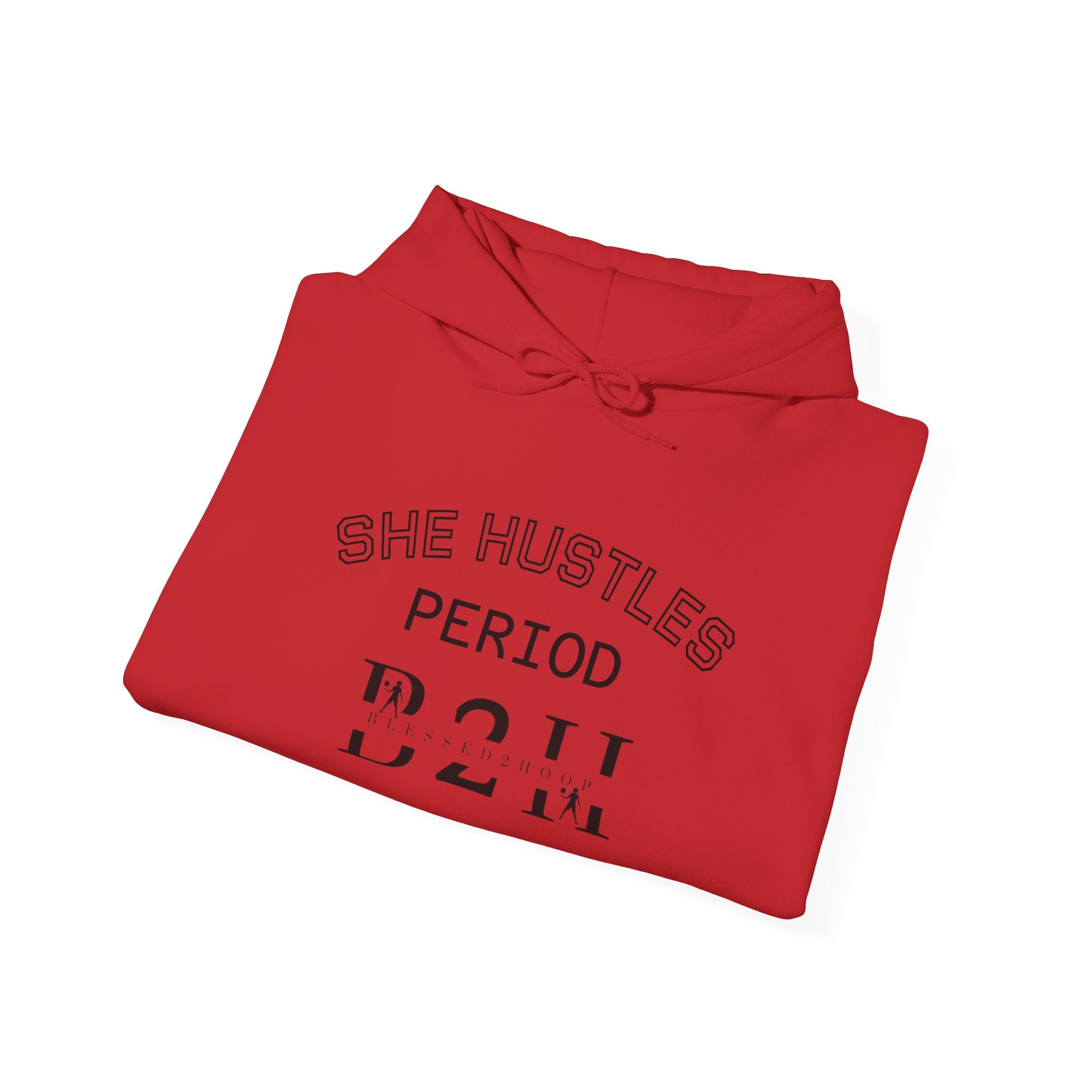 She Hustles Hoodie | Motivational Unisex Sweatshirt | Lifestyle Gift | Empowering Activewear | Casual Wear | Perfect for Every Day