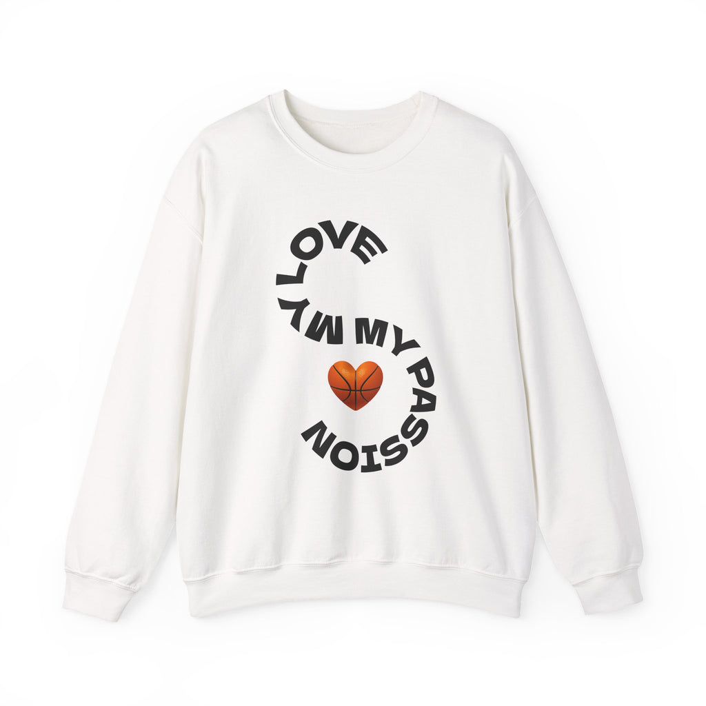 Love My Passion Unisex Crewneck Sweatshirt, Cozy Graphic Sweatshirt, Gift for Creatives, Casual Wear, Street Style