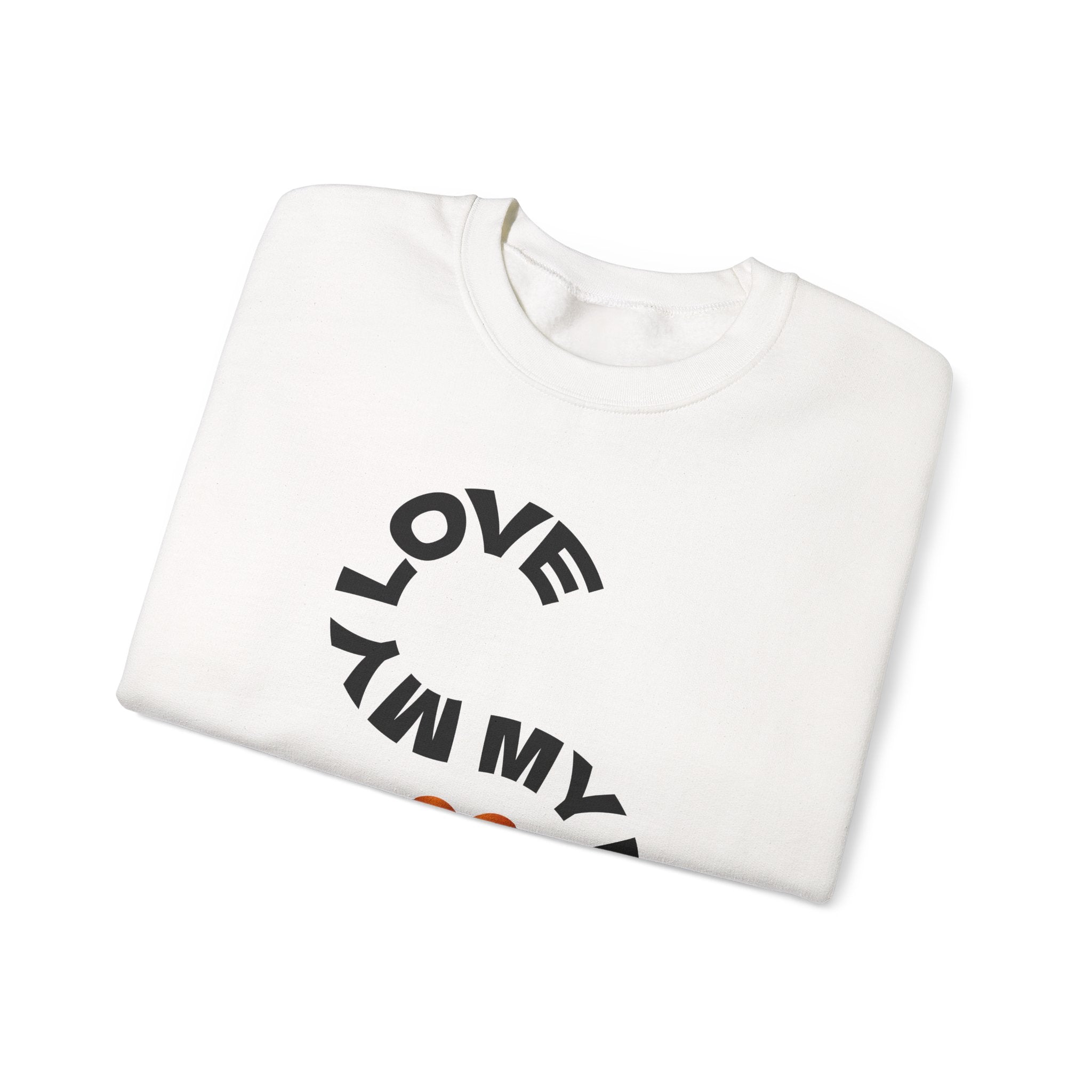 Love My Passion Unisex Crewneck Sweatshirt, Cozy Graphic Sweatshirt, Gift for Creatives, Casual Wear, Street Style