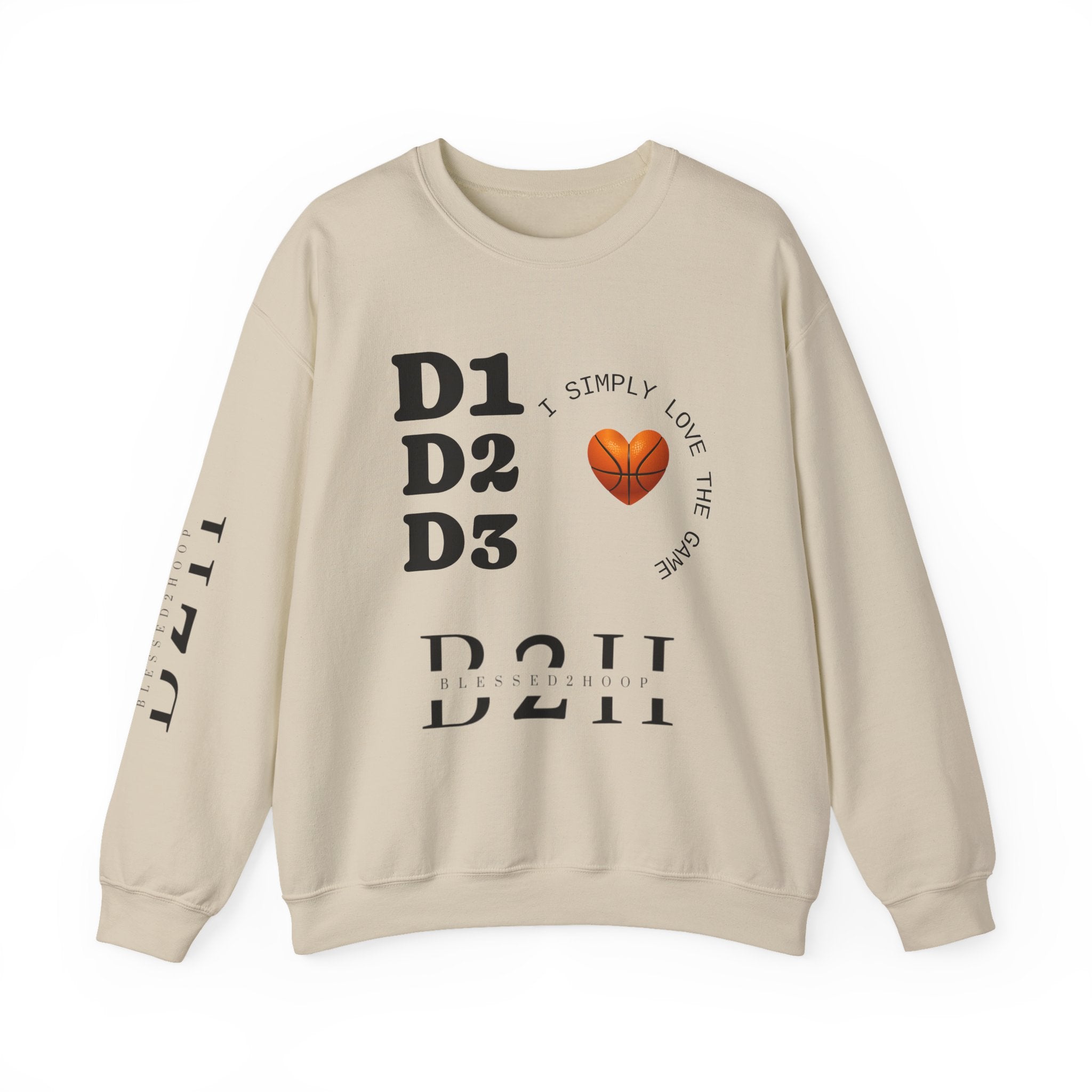 I Love the Game Crewneck Sweatshirt, Unisex Athletic Apparel, Sports Lover Gift, Casual Streetwear, Trendy Sweatshirt