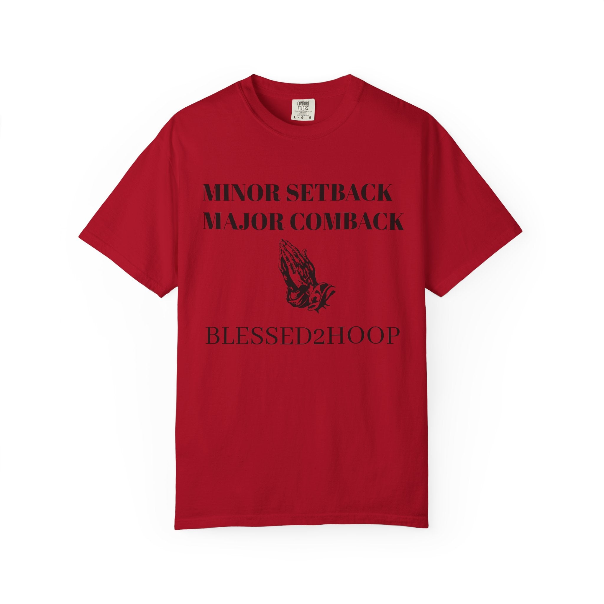 Motivational T-Shirt - Minor Setback Major Comeback, Casual Wear, Gift for Athletes, Positive Vibes, Unisex Fashion, Encouragement Tee