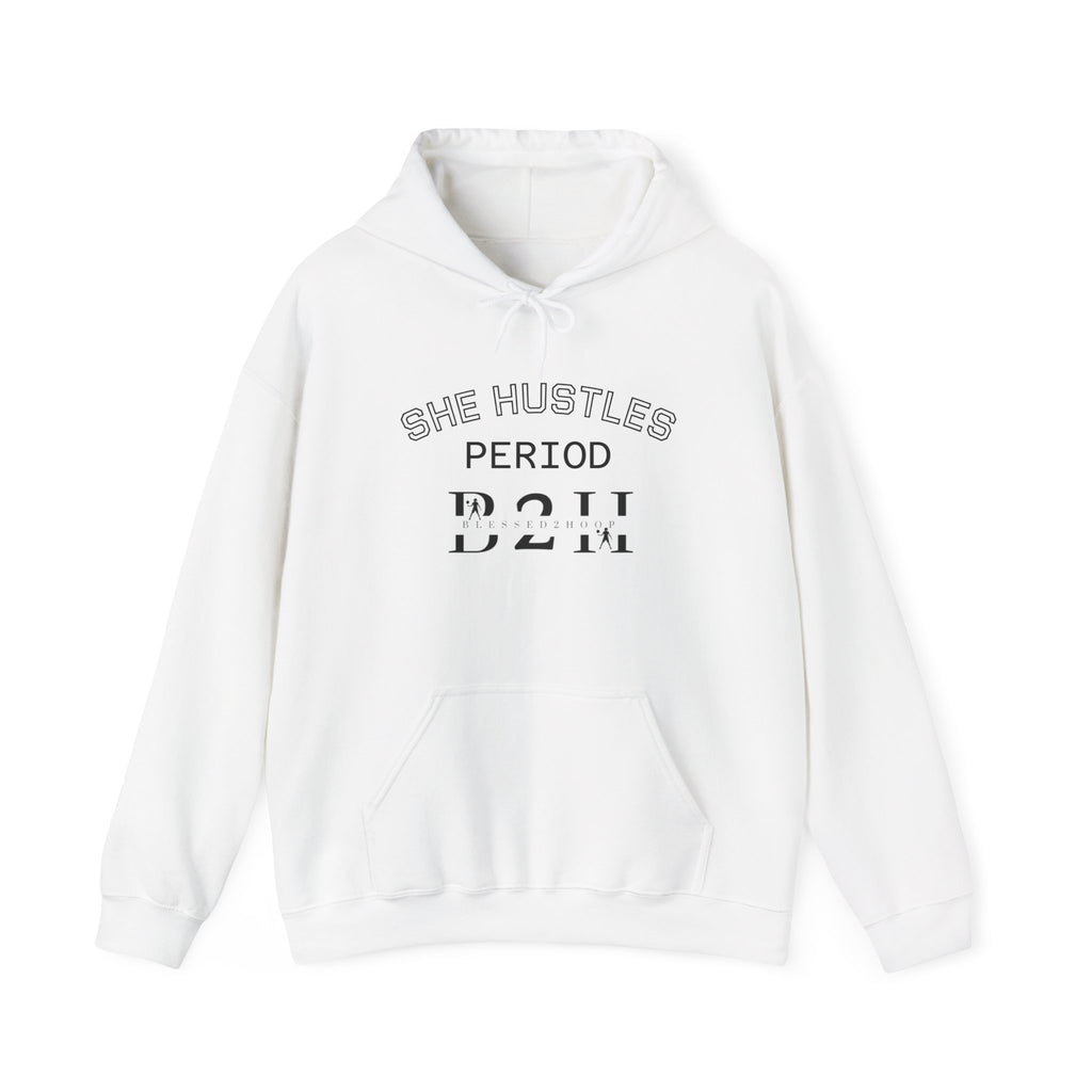 She Hustles Hoodie | Motivational Unisex Sweatshirt | Lifestyle Gift | Empowering Activewear | Casual Wear | Perfect for Every Day