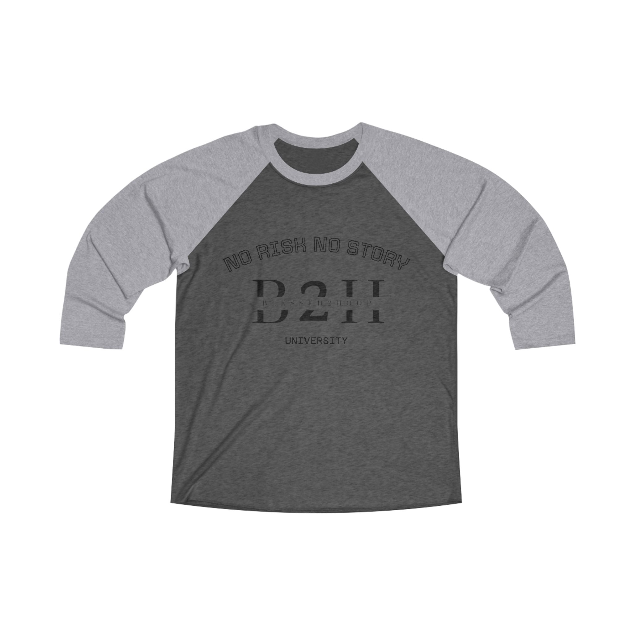 Unisex Tri-Blend Raglan Tee - B2H, Casual Wear, Gift for Him/Her, Vintage Style Shirt, Comfy Everyday Tee
