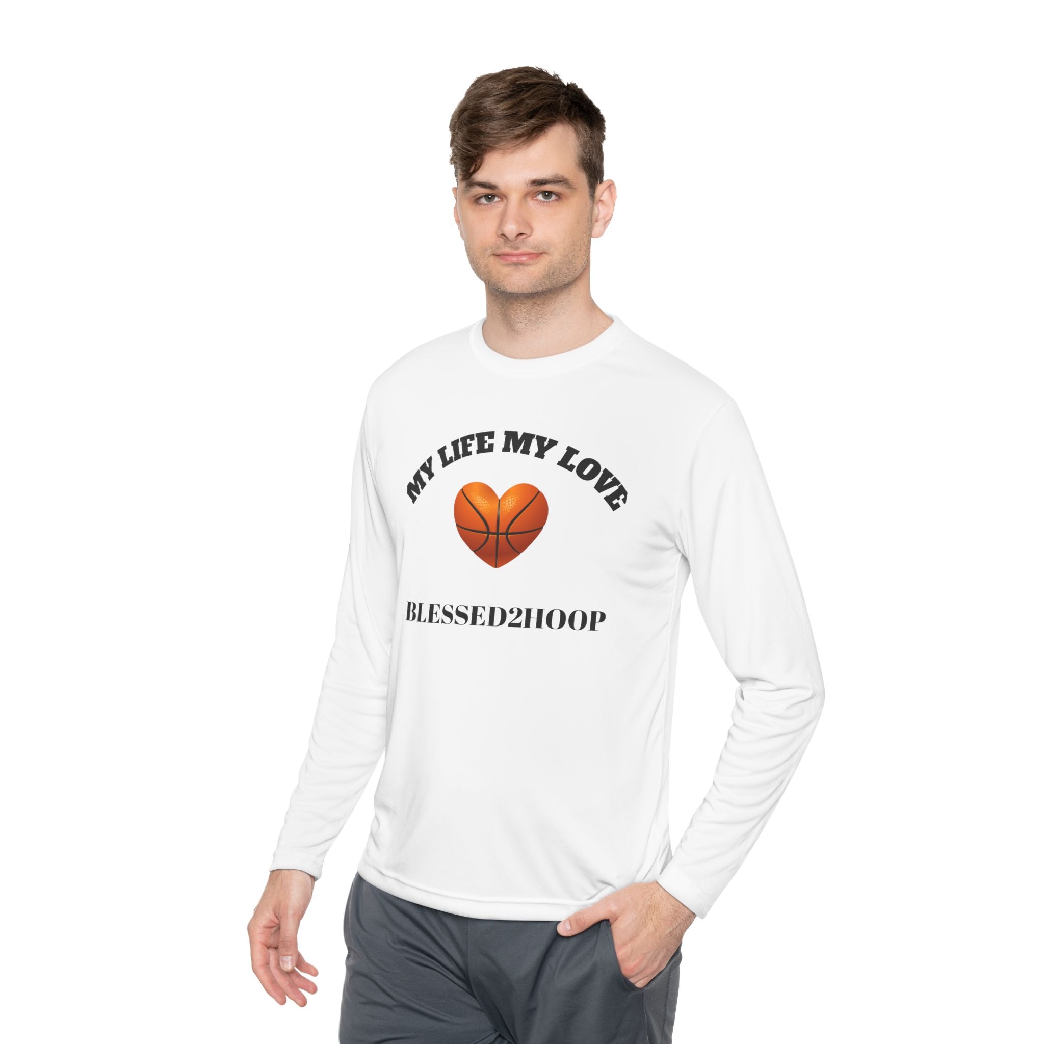 Unisex Basketball Long Sleeve Tee - Perfect Gift for Sports Lovers, Casual Wear, Team Spirit, Fitness Enthusiasts, Birthday