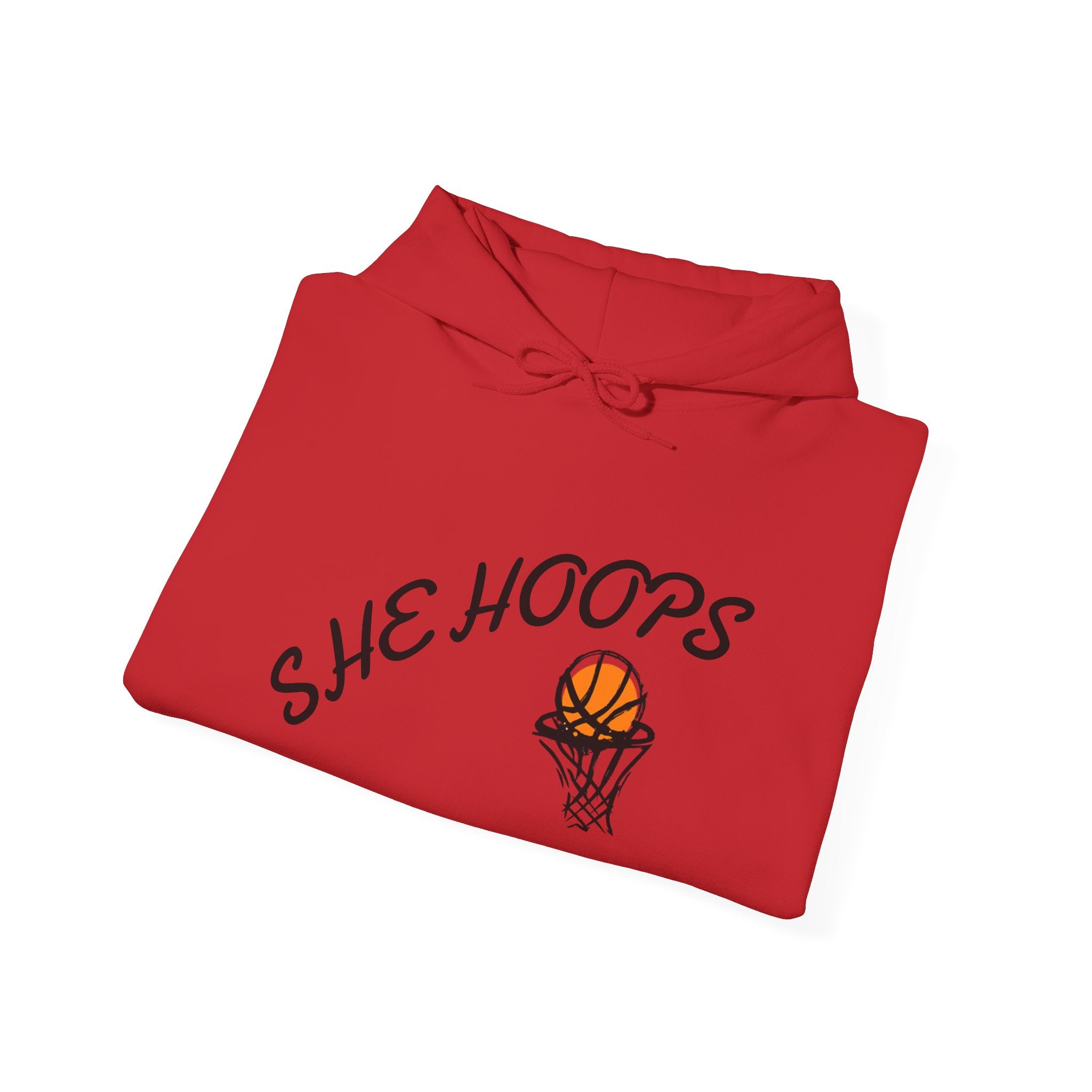 She Hoops Unisex Heavy Blend™ Hoodie - Perfect for Basketball Lovers, Sports Fans, Gift for Her, Athleisure Wear, Cozy Streetwear