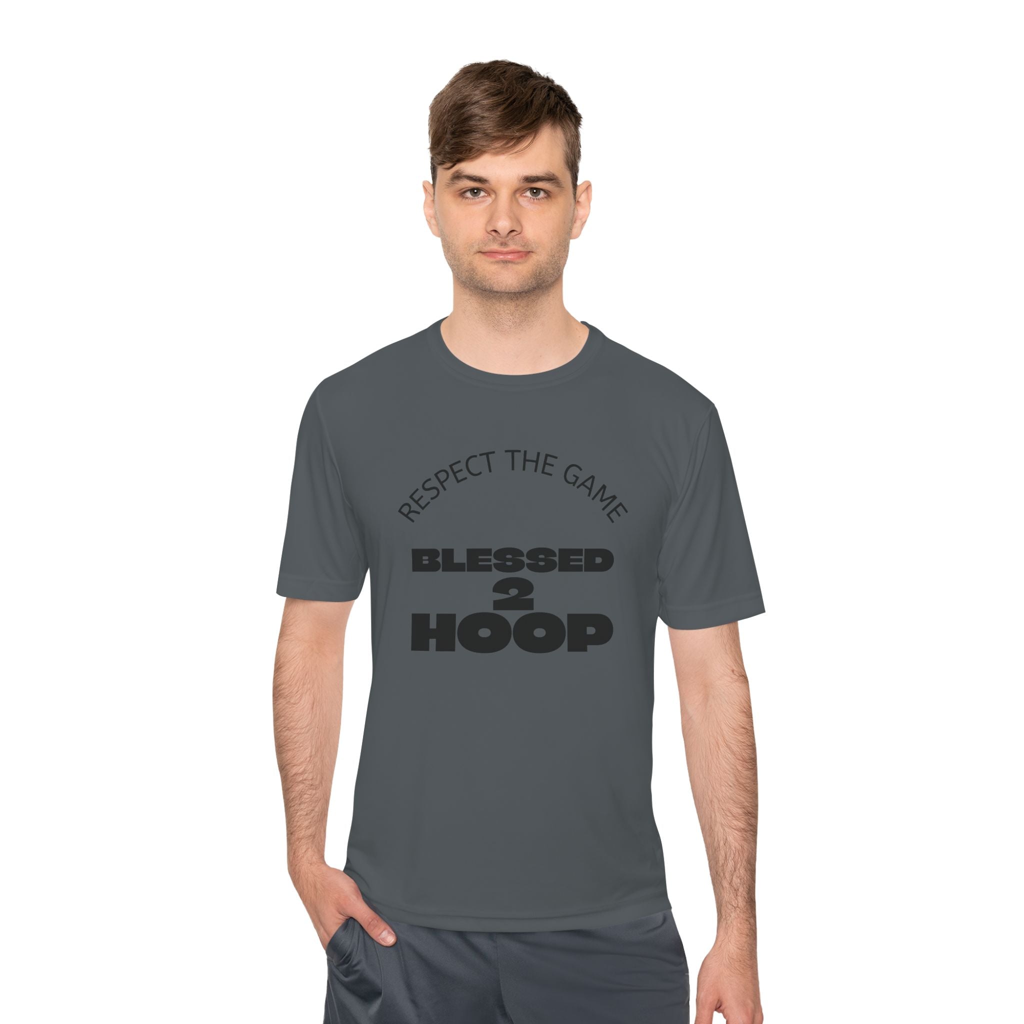 Unisex Athletic Tee - "Blessed 2 Hoop" Sports Shirt, Basketball Clothing, Fitness Wear, Gym Gear, Activewear for Sports Lovers