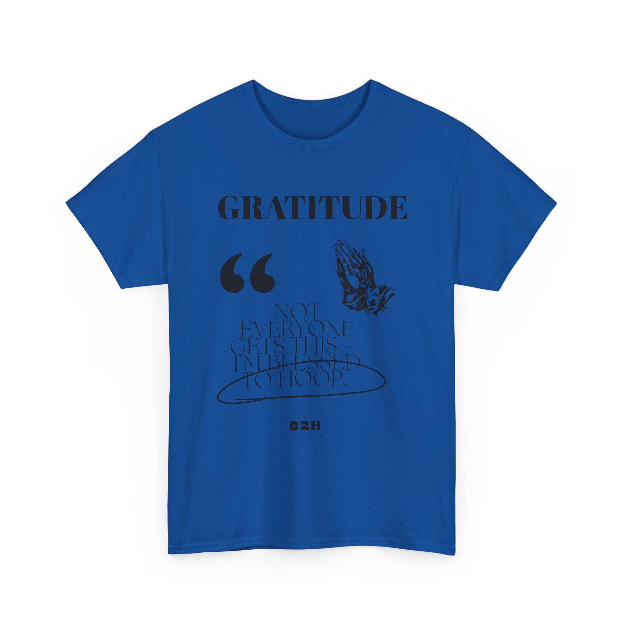 Gratitude Quote Unisex Heavy Cotton Tee, Inspirational T-Shirt, Casual Wear, Perfect Gift for Holidays, Comfortable Everyday Wear