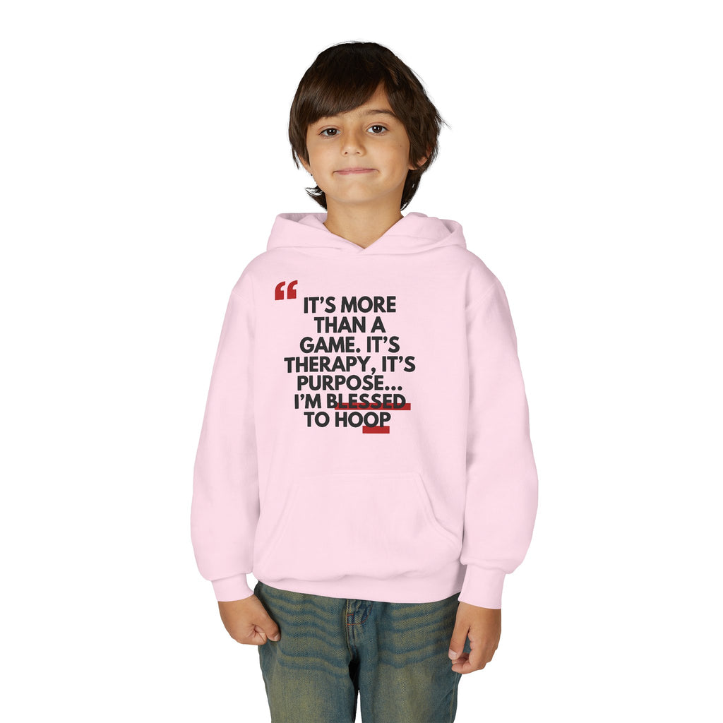 Basketball Inspiration Hoodie - Game Therapy Sweatshirt, Perfect Gift for Athletes, Youth Sportswear, Motivational Wear, Comfortable Hoodie