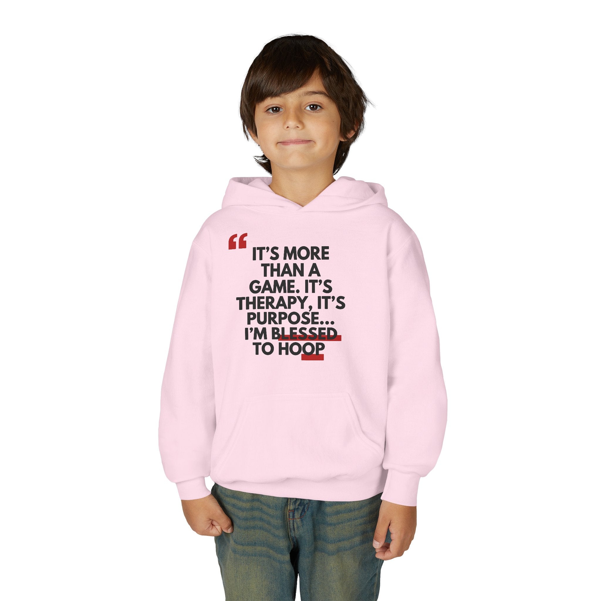 Basketball Inspiration Hoodie - Game Therapy Sweatshirt, Perfect Gift for Athletes, Youth Sportswear, Motivational Wear, Comfortable Hoodie