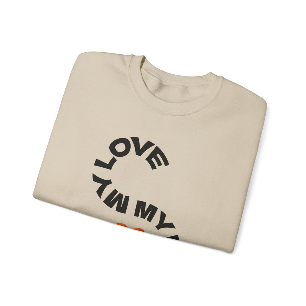 Love My Passion Unisex Crewneck Sweatshirt, Cozy Graphic Sweatshirt, Gift for Creatives, Casual Wear, Street Style