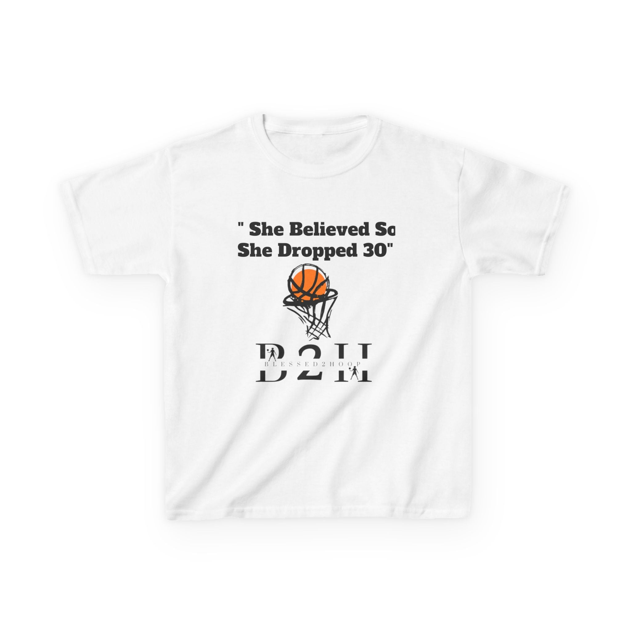 Inspiring Basketball Kids Tee, Youth Sports Shirt, Gift for Young Athletes, Motivational T-Shirt, Perfect for Sports Events