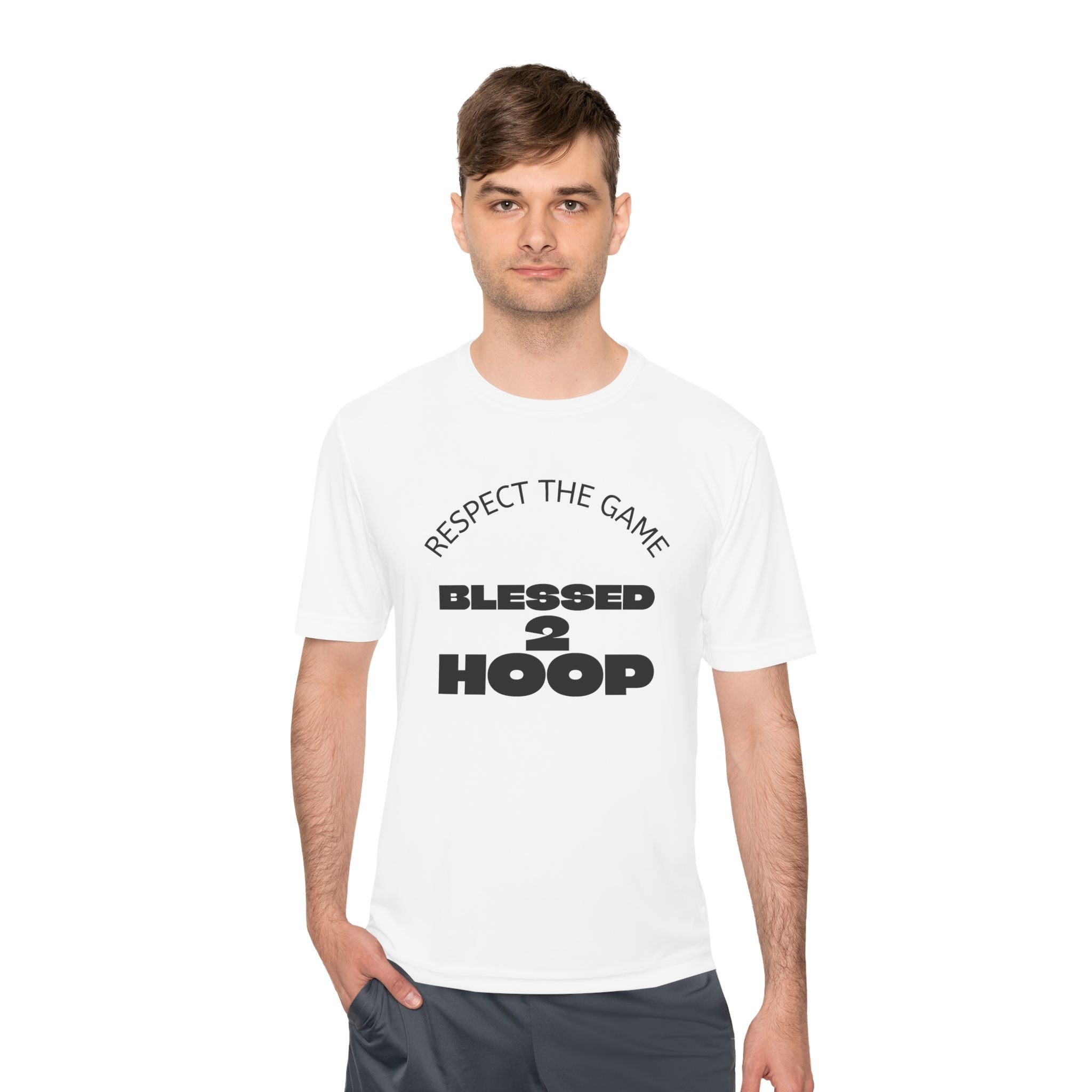 Unisex Athletic Tee - "Blessed 2 Hoop" Sports Shirt, Basketball Clothing, Fitness Wear, Gym Gear, Activewear for Sports Lovers