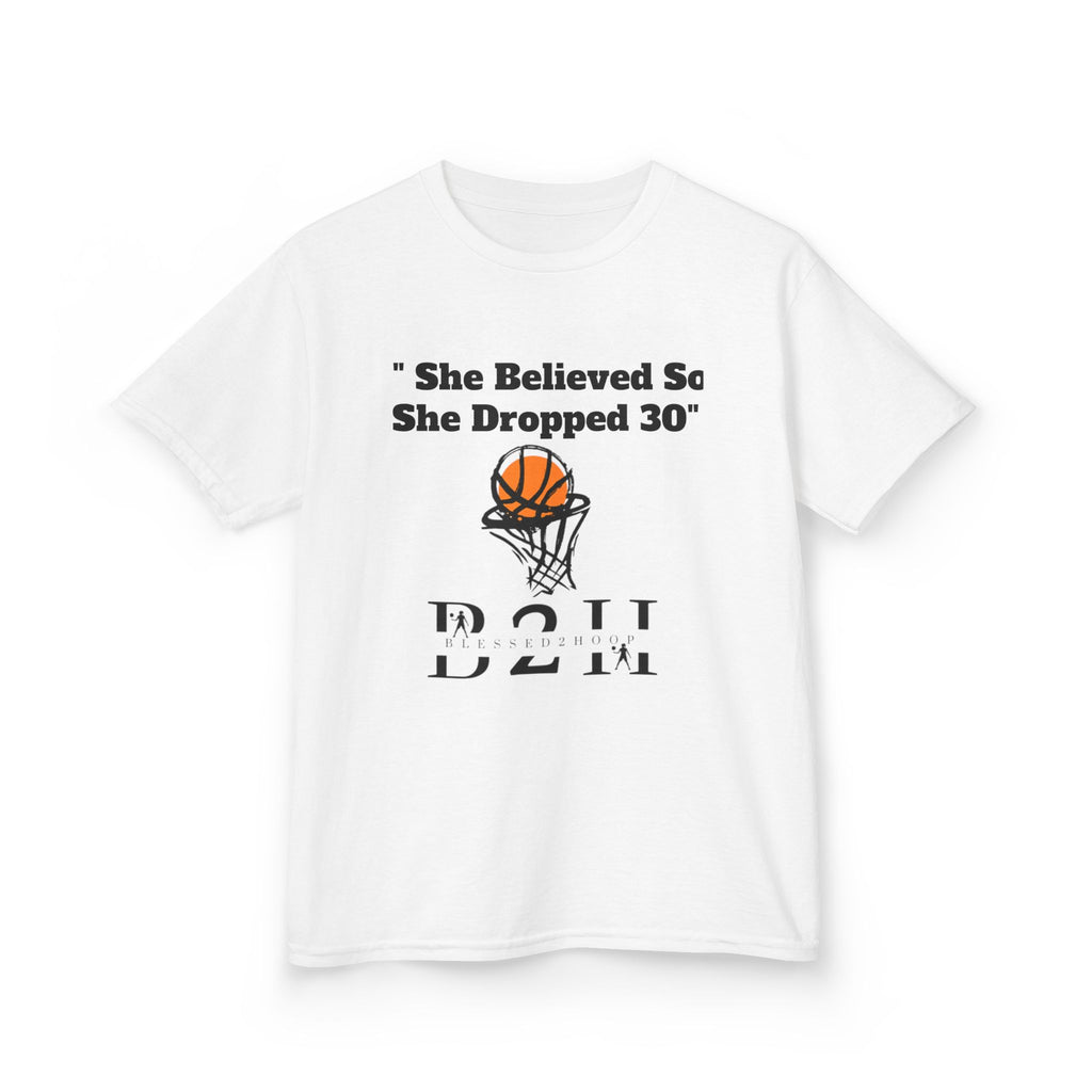 Inspiring Basketball Kids Tee, Youth Sports Shirt, Gift for Young Athletes, Motivational T-Shirt, Perfect for Sports Events