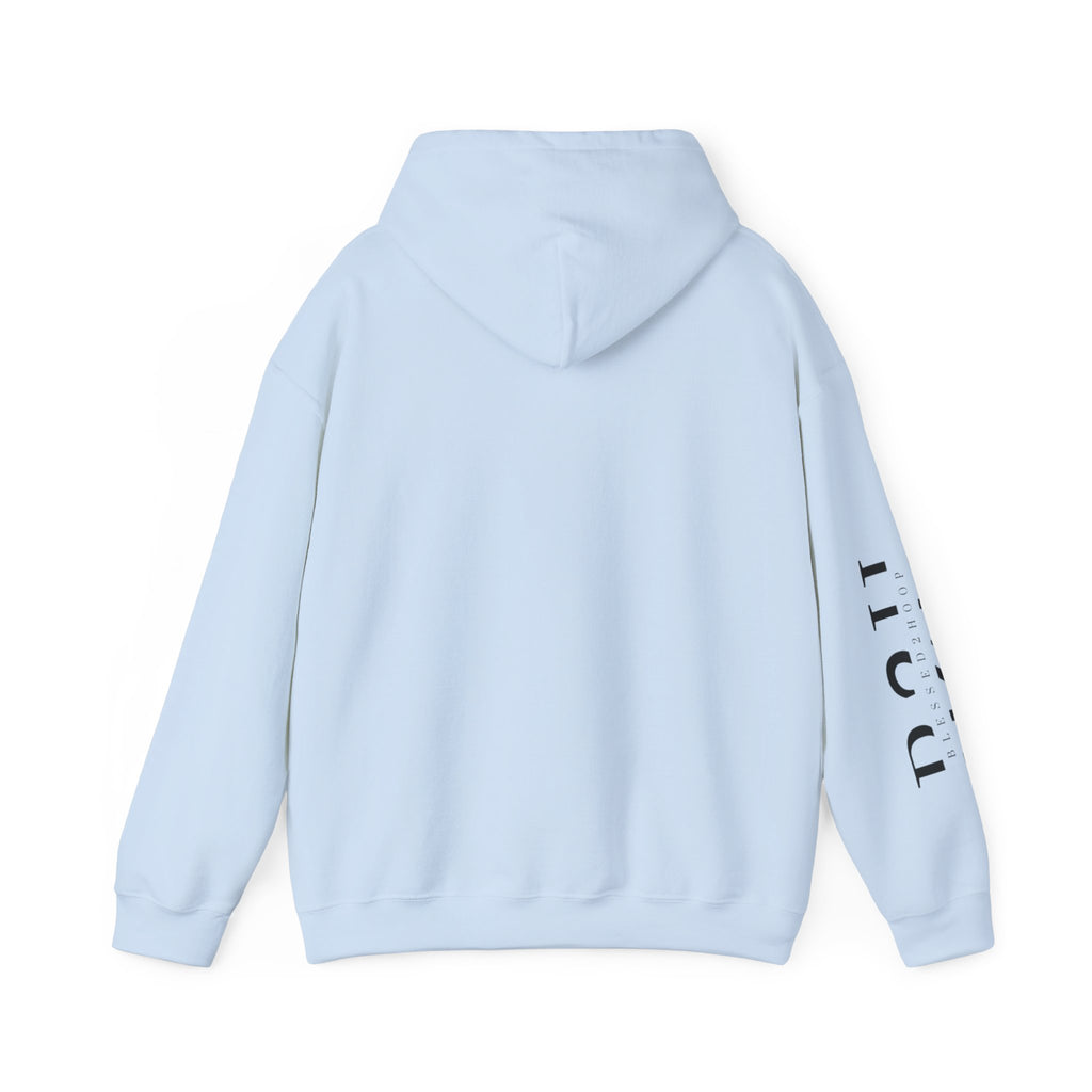 Minimalist Unisex Hoodie with B2H Design, Cozy Sweatshirt, Stylish Layering Piece, Perfect for Gifting, Casual Wear, Year-Round Comfort