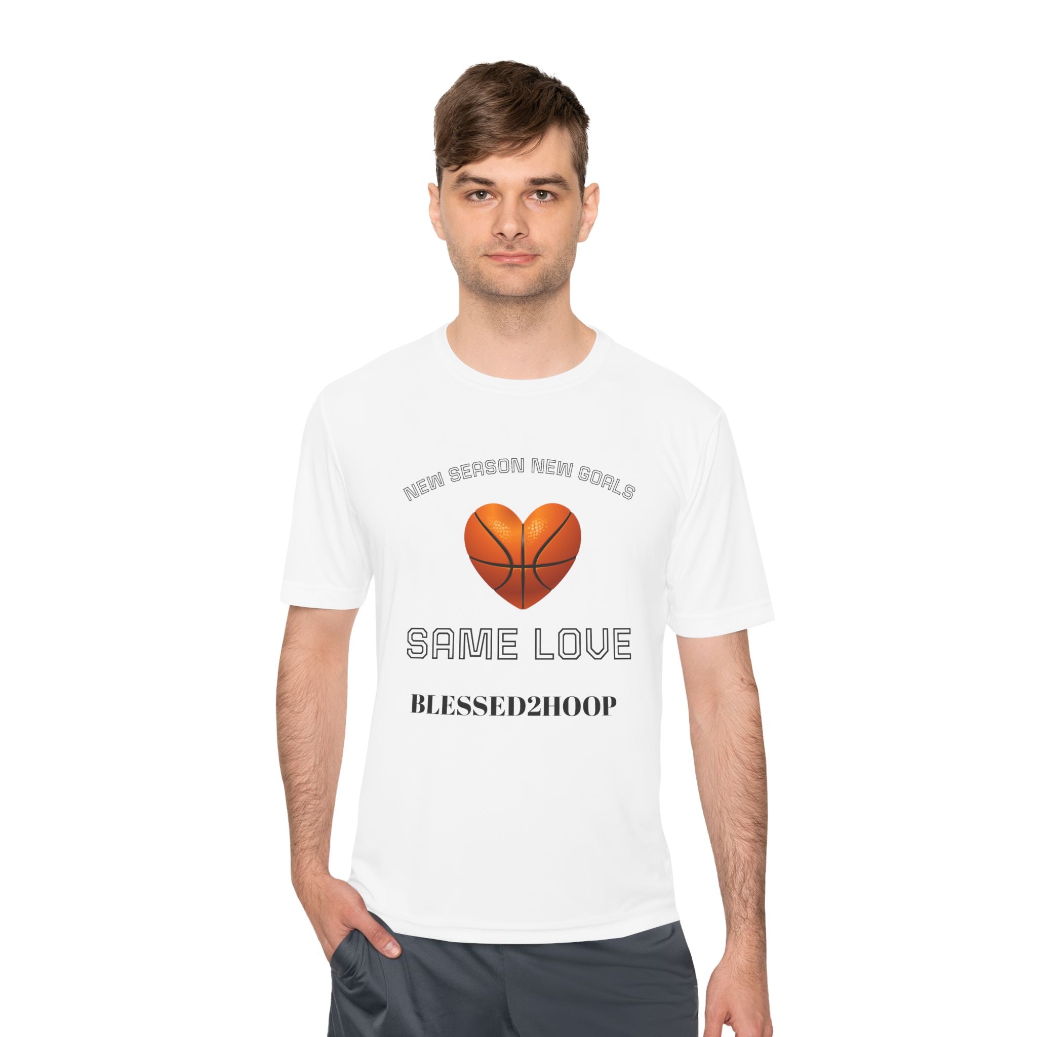 Unisex Basketball Motivational Tee - Same Love, Blessed2Hoop, Sportswear, Fitness Gift, Athletic Apparel, Team Spirit Shirt