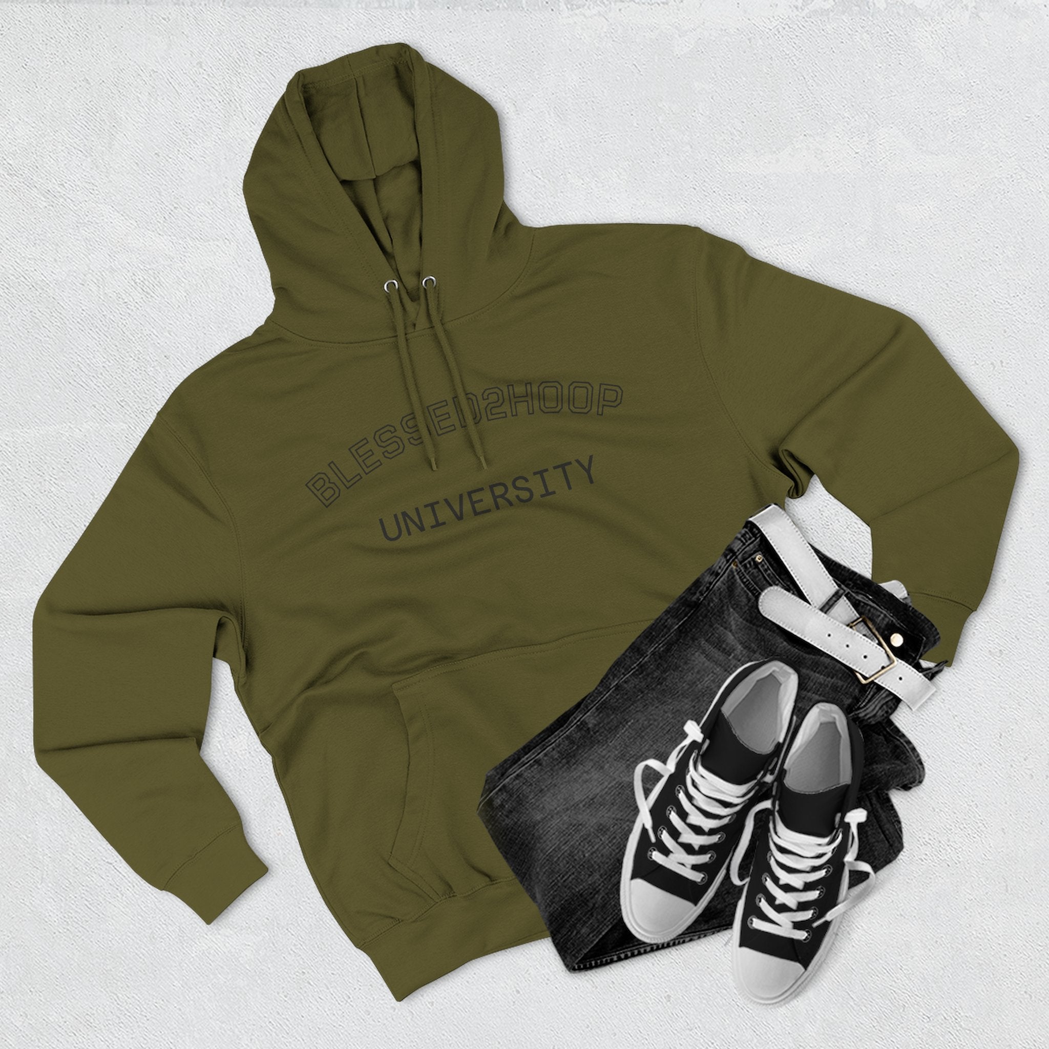 Blessed 2 Hoop University Hoodie - Cozy Fleece Pullover for Basketball Lovers, Casual Wear, Gift for Sports Events, College Apparel, [...]