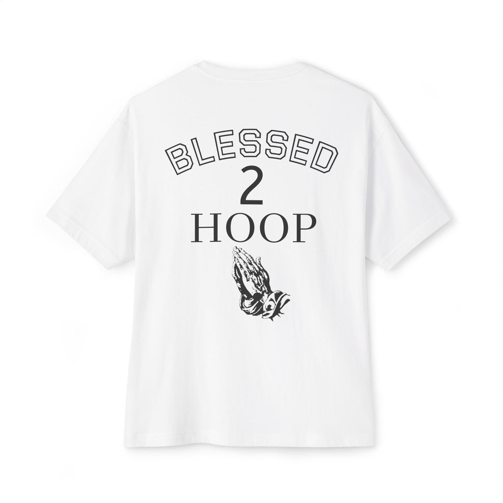 Unisex Boxy Tee - Blessed to Hoop, Trendy Oversized Shirt for Basketball Fans, Casual Wear, Gifts for Sports Enthusiasts, Streetwear Style