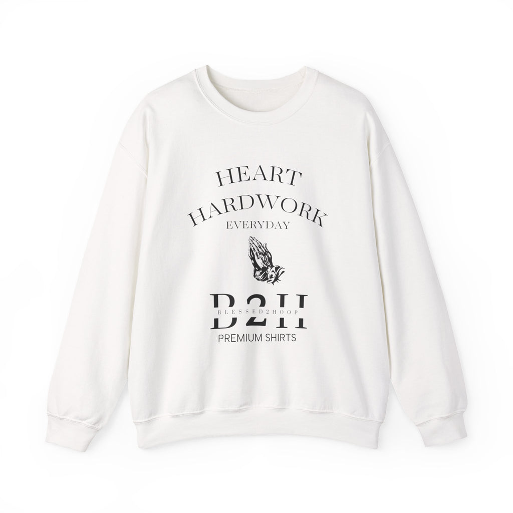 Heart Hardwork Unisex Crewneck Sweatshirt - Cozy Everyday Essential, Gift for Him/Her, Casual Style, Layering Must-Have