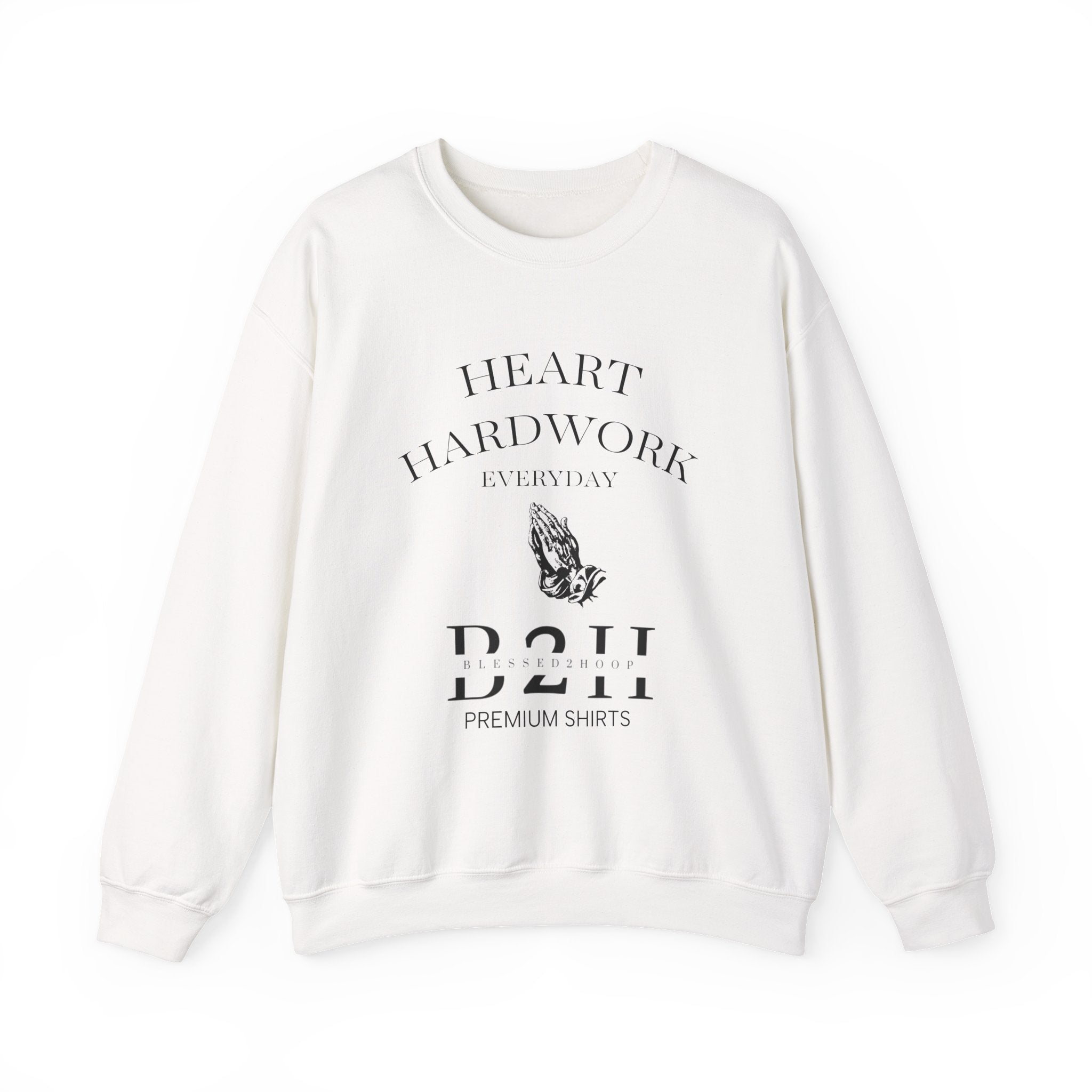 Heart Hardwork Unisex Crewneck Sweatshirt - Cozy Everyday Essential, Gift for Him/Her, Casual Style, Layering Must-Have