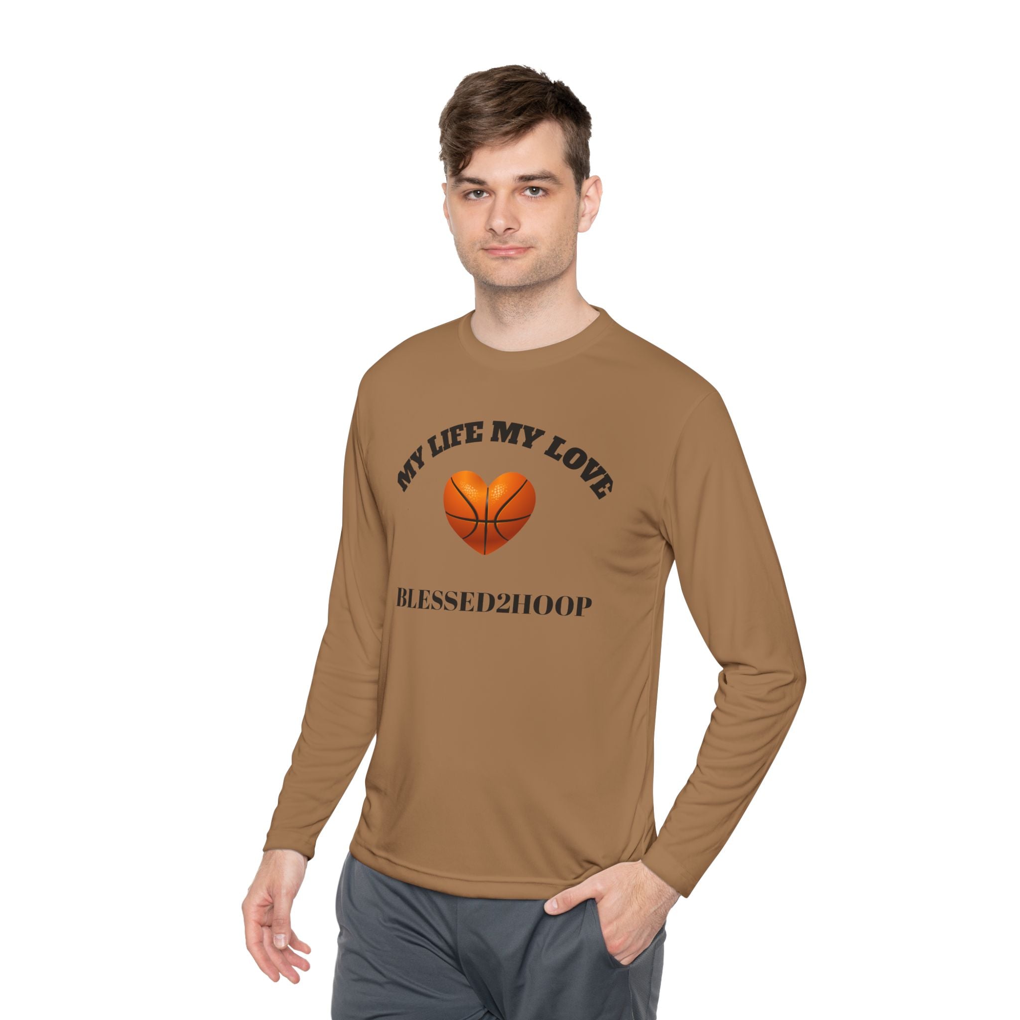 Unisex Basketball Long Sleeve Tee - Perfect Gift for Sports Lovers, Casual Wear, Team Spirit, Fitness Enthusiasts, Birthday