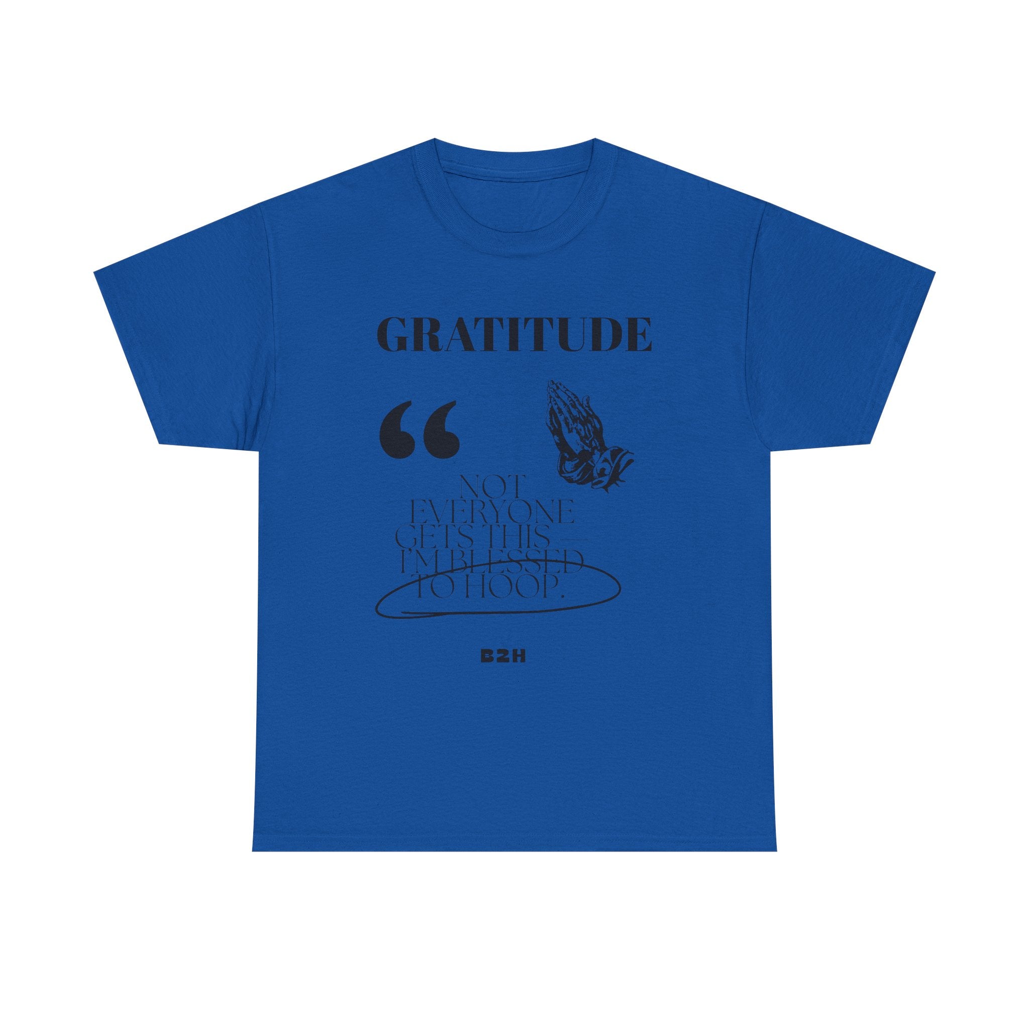 Gratitude Quote Unisex Heavy Cotton Tee, Inspirational T-Shirt, Casual Wear, Perfect Gift for Holidays, Comfortable Everyday Wear