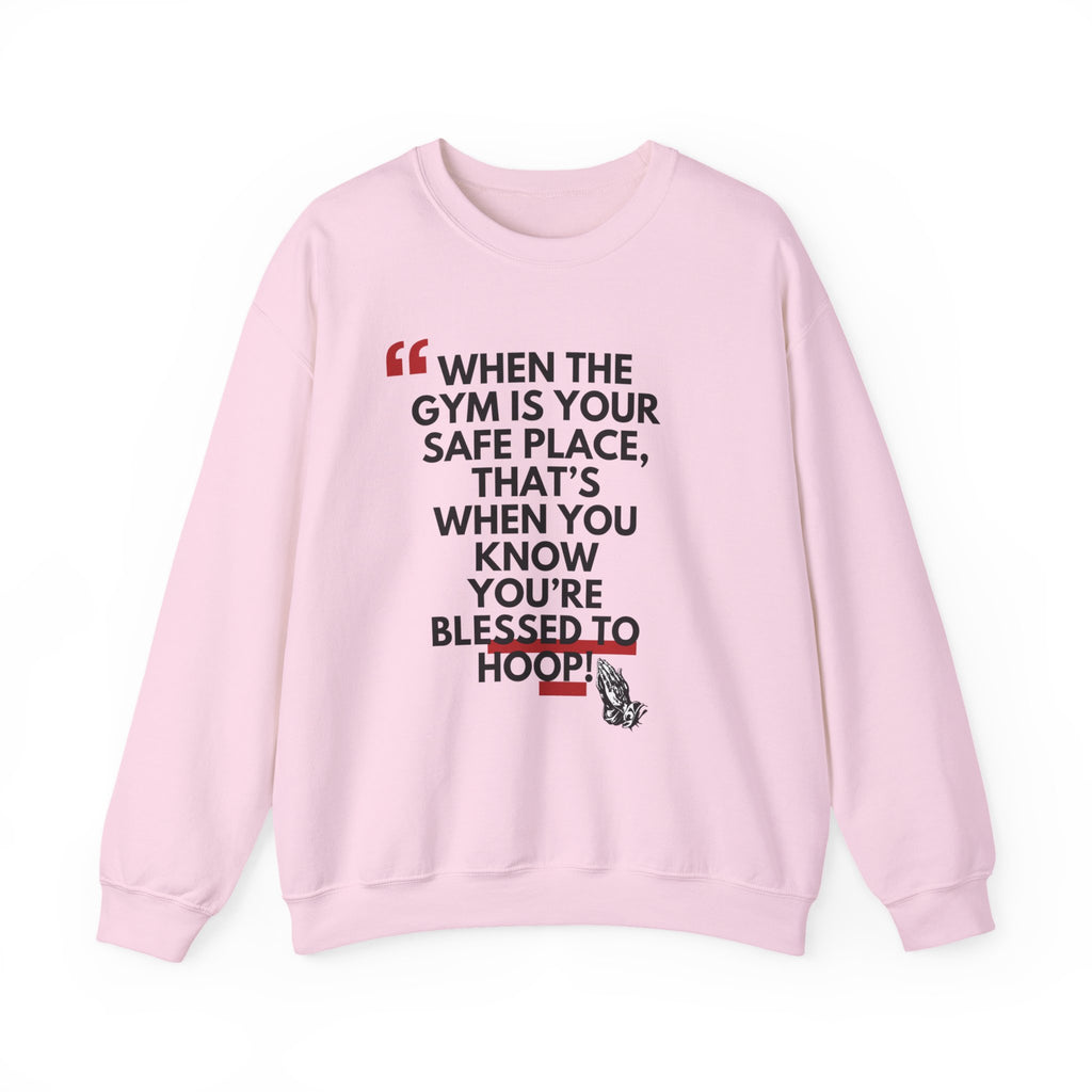 Gym Blessed Unisex Crewneck Sweatshirt, Motivational Apparel, Fitness Gift, Workout Outfit, Casual Style, Inspirational Clothing