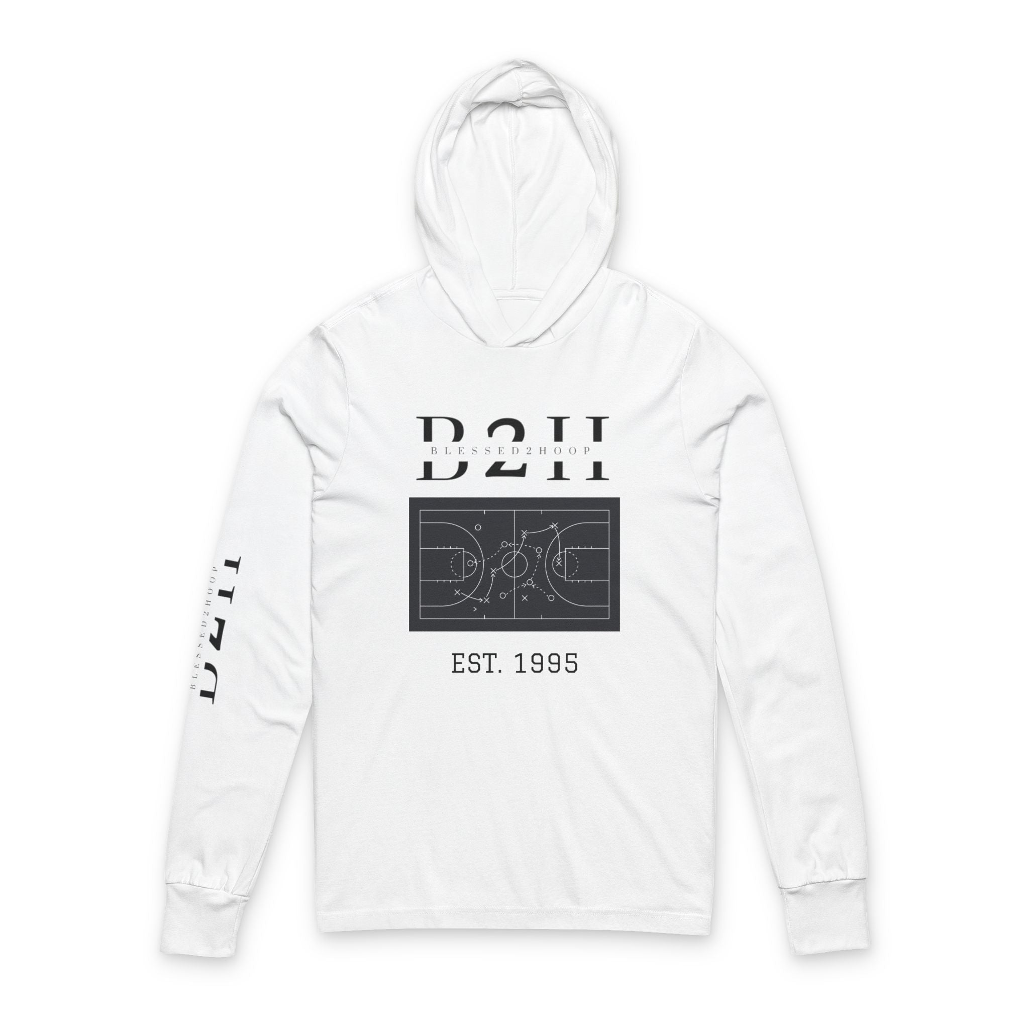 B2H Basketball Hoodie, Unisex Long Sleeve Tee for Sports Lovers, Perfect for Game Day, Athletes Gift, Year-Round Comfort