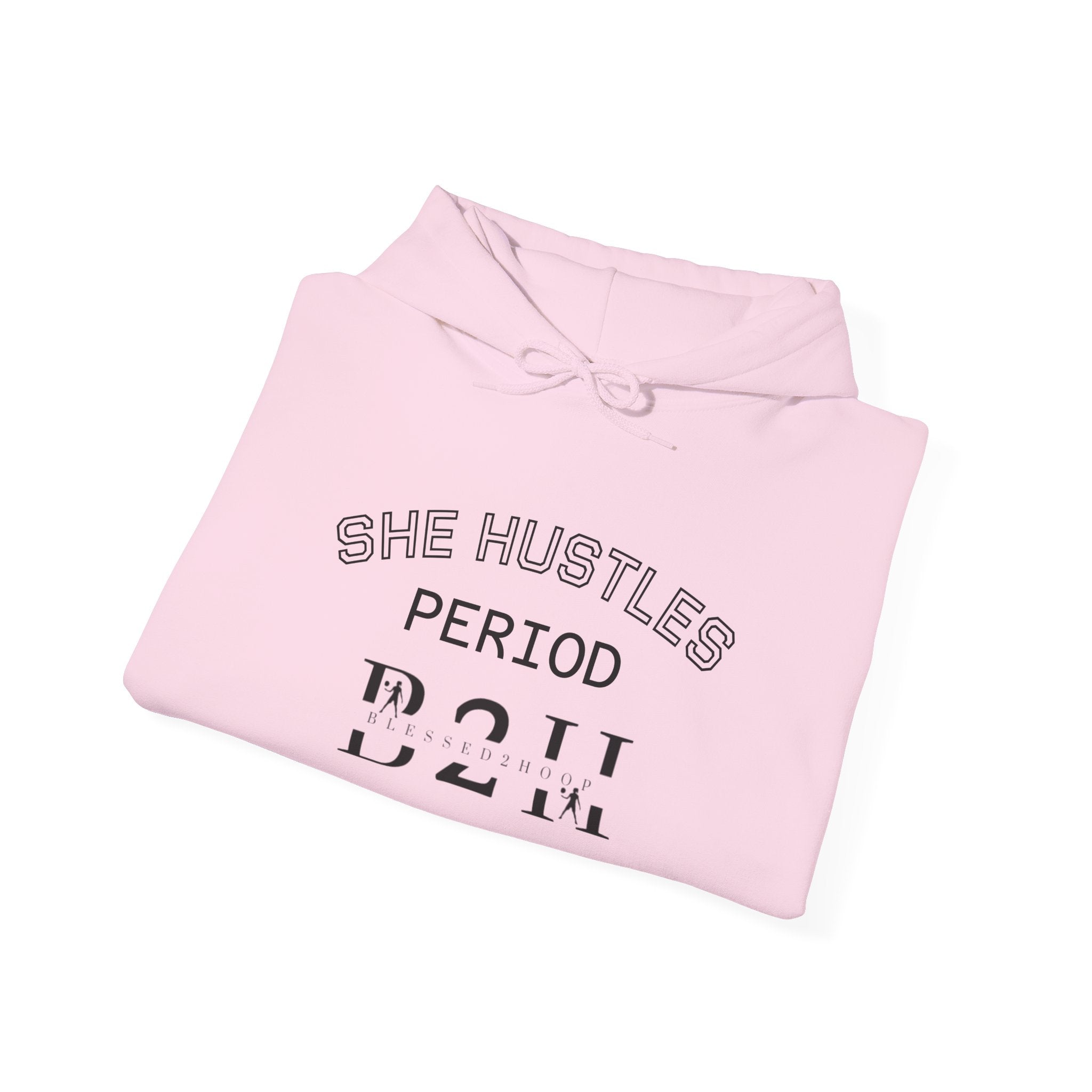 She Hustles Hoodie | Motivational Unisex Sweatshirt | Lifestyle Gift | Empowering Activewear | Casual Wear | Perfect for Every Day