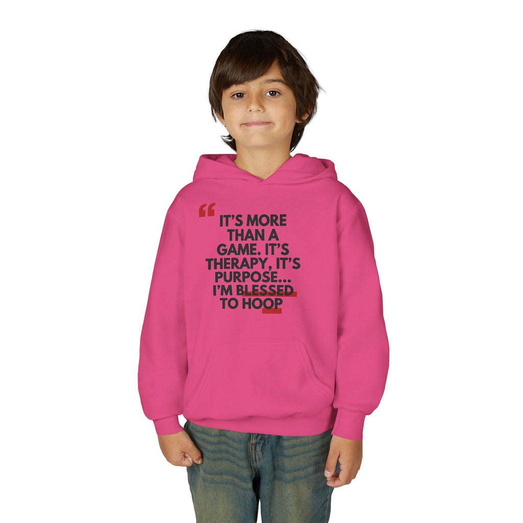 Basketball Inspiration Hoodie - Game Therapy Sweatshirt, Perfect Gift for Athletes, Youth Sportswear, Motivational Wear, Comfortable Hoodie