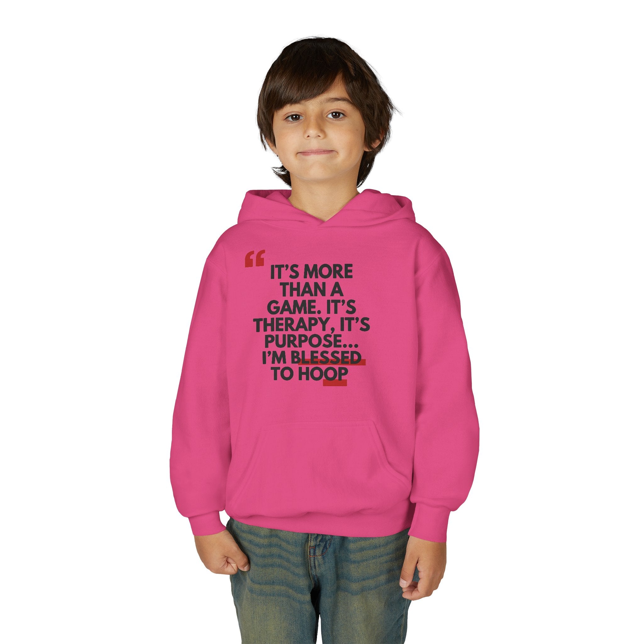 Basketball Inspiration Hoodie - Game Therapy Sweatshirt, Perfect Gift for Athletes, Youth Sportswear, Motivational Wear, Comfortable Hoodie