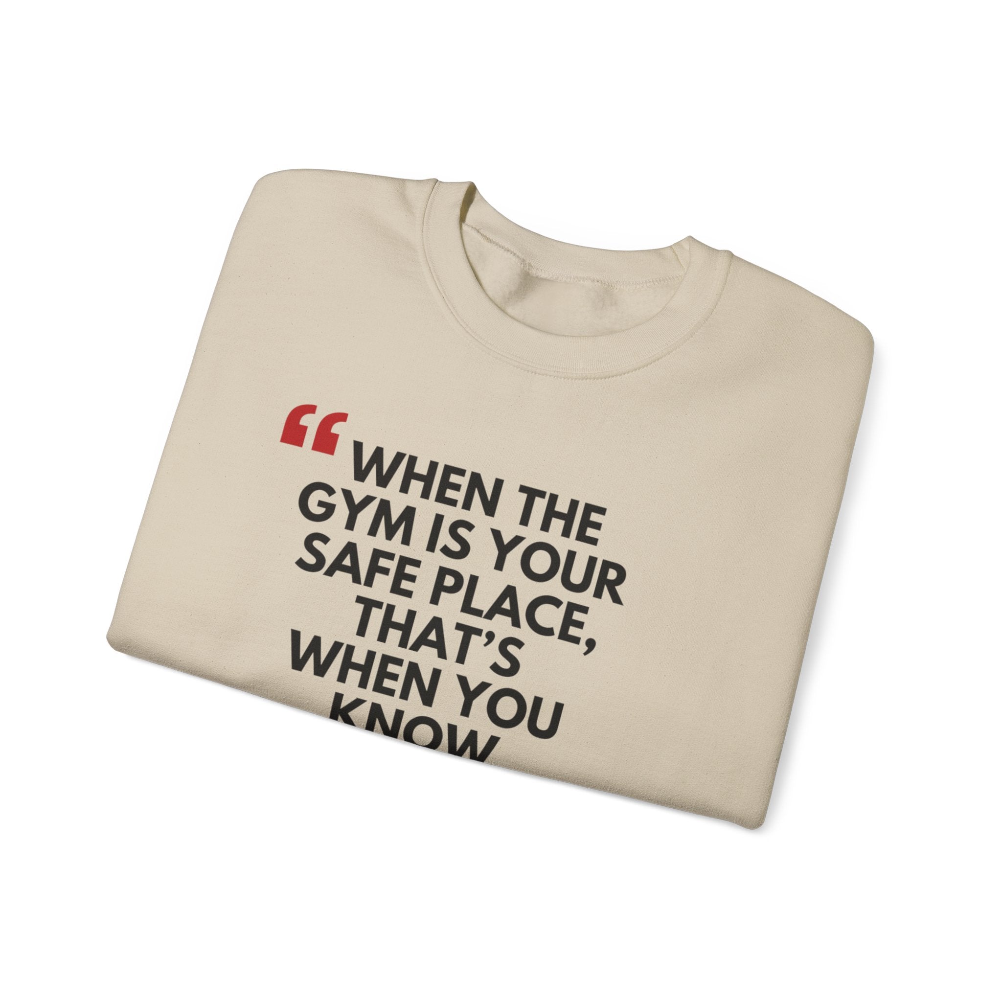 Gym Blessed Unisex Crewneck Sweatshirt, Motivational Apparel, Fitness Gift, Workout Outfit, Casual Style, Inspirational Clothing