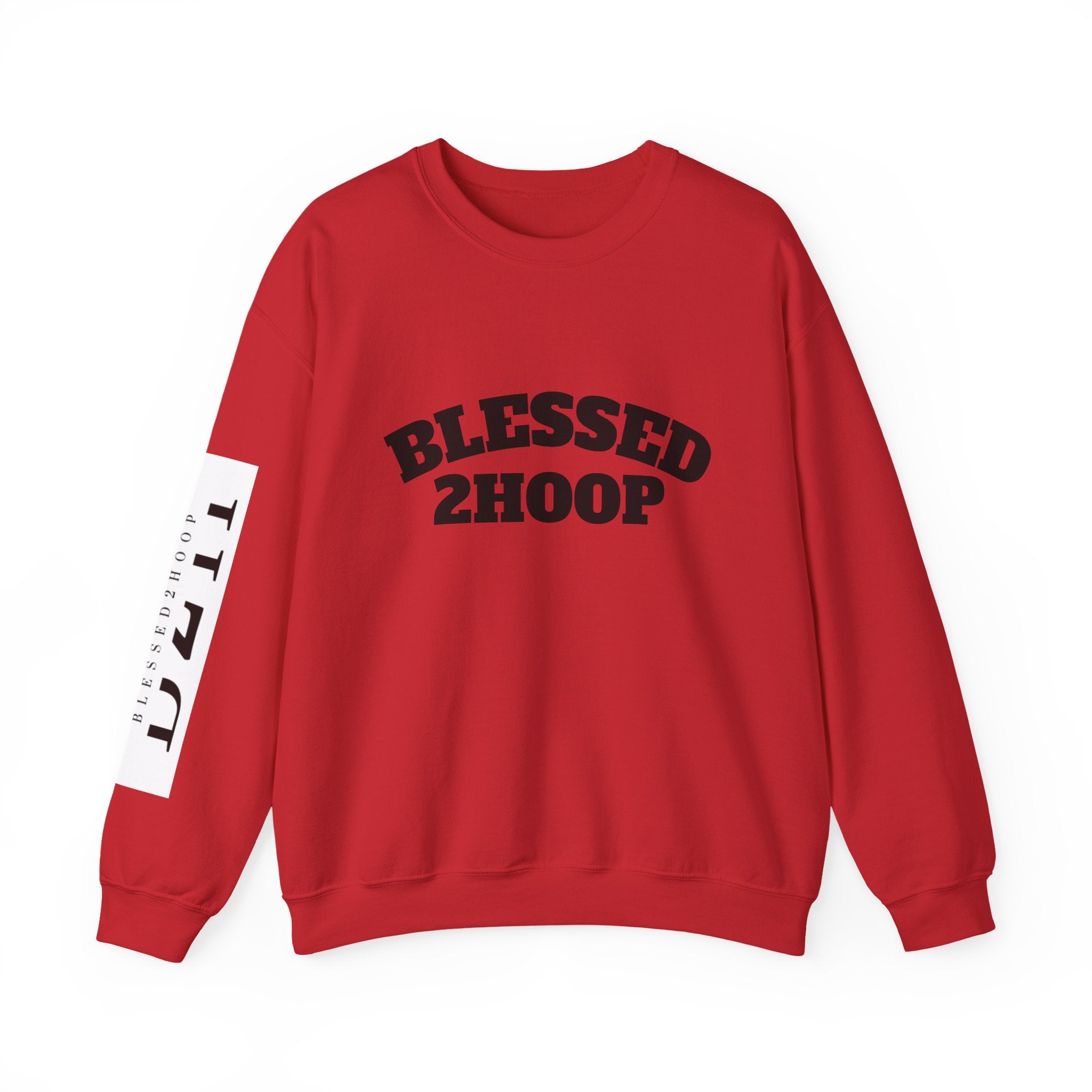 Blessed 2 Hoop Sweatshirt - Unisex Heavy Blend Crewneck, Comfortable, Casual Wear, Perfect for Athletes, Gifts for Basketball Lovers