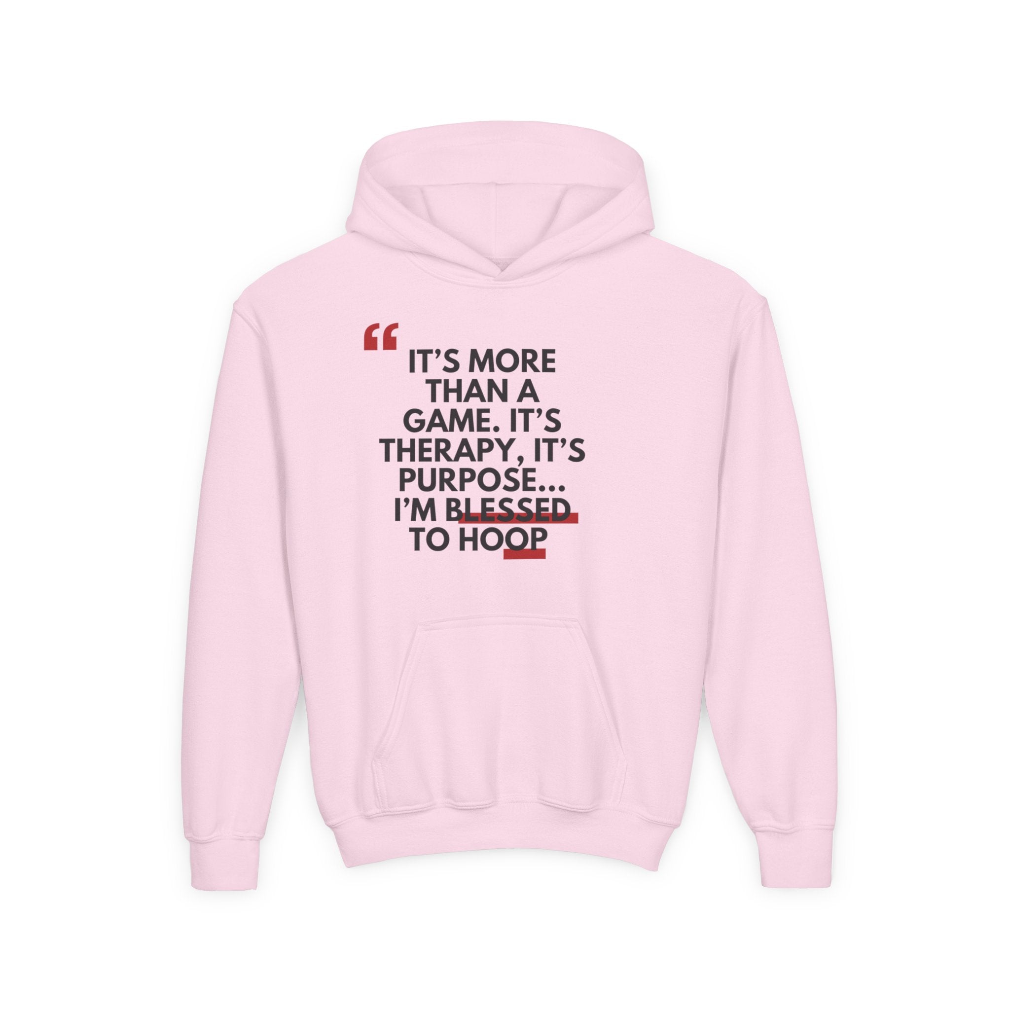 Basketball Inspiration Hoodie - Game Therapy Sweatshirt, Perfect Gift for Athletes, Youth Sportswear, Motivational Wear, Comfortable Hoodie