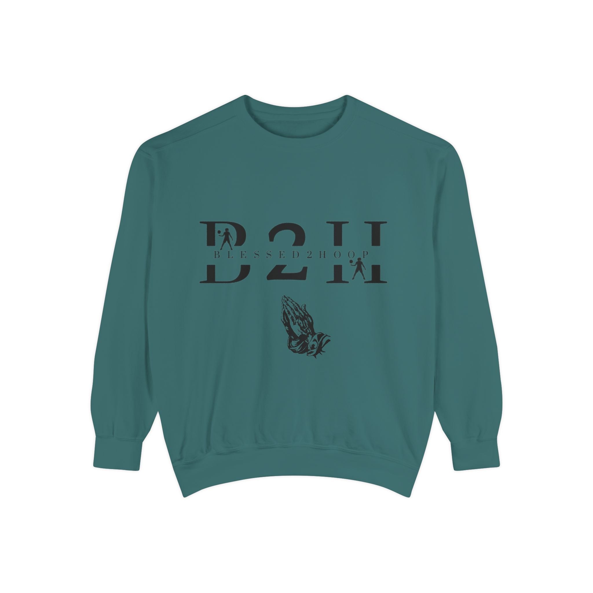 Blessed Vibes Sweatshirt - Unisex Garment-Dyed, Cozy Casualwear, Perfect for Gift-Giving, Inspirational Apparel, Everyday Comfort