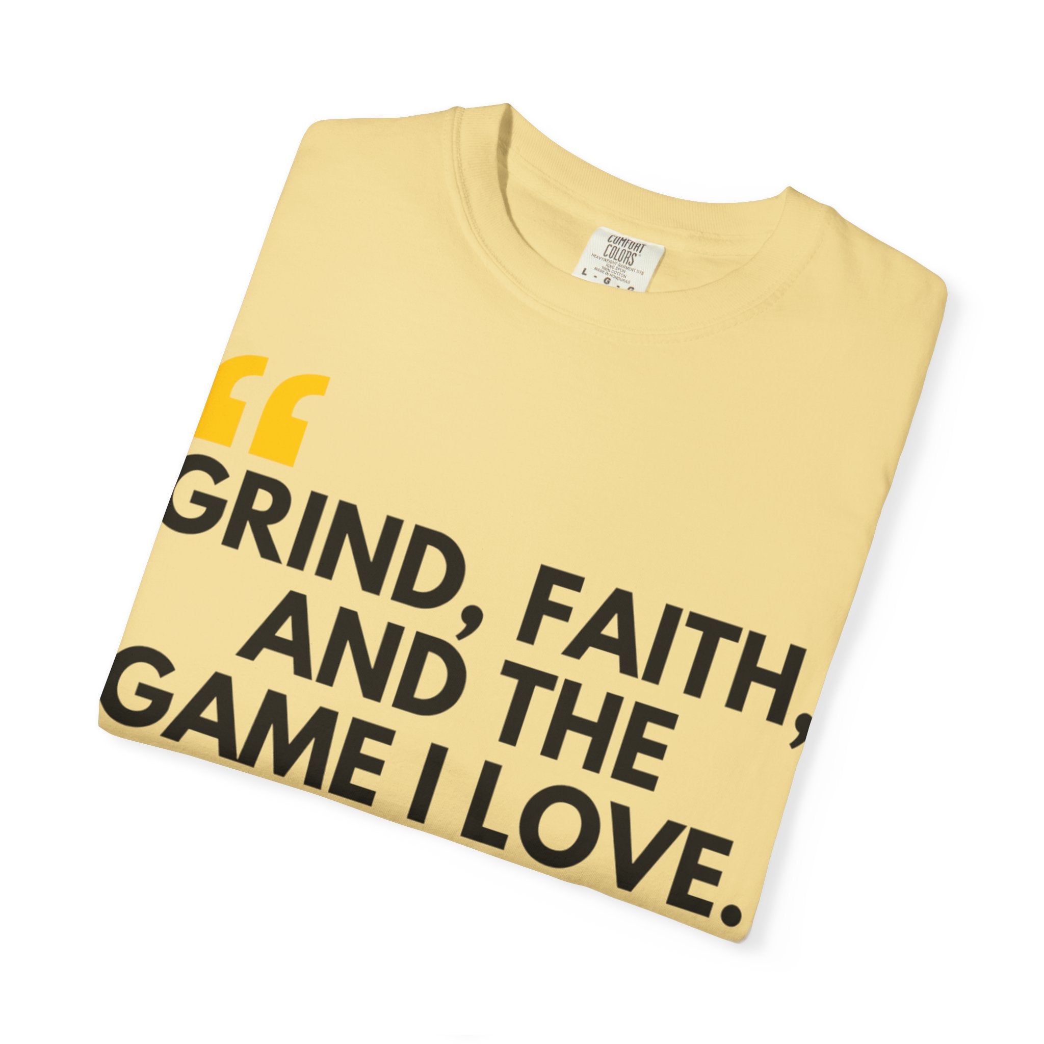Garment-Dyed T-Shirt with Motivational Quote, Basketball Fan Gift, Inspirational Shirt, Faith and Sport Apparel, Fitness Quote Tee