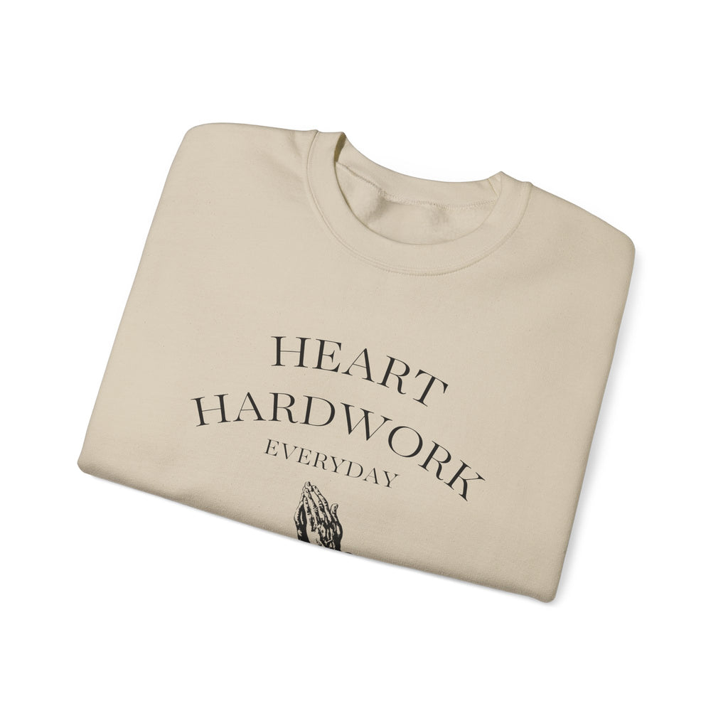 Heart Hardwork Unisex Crewneck Sweatshirt - Cozy Everyday Essential, Gift for Him/Her, Casual Style, Layering Must-Have