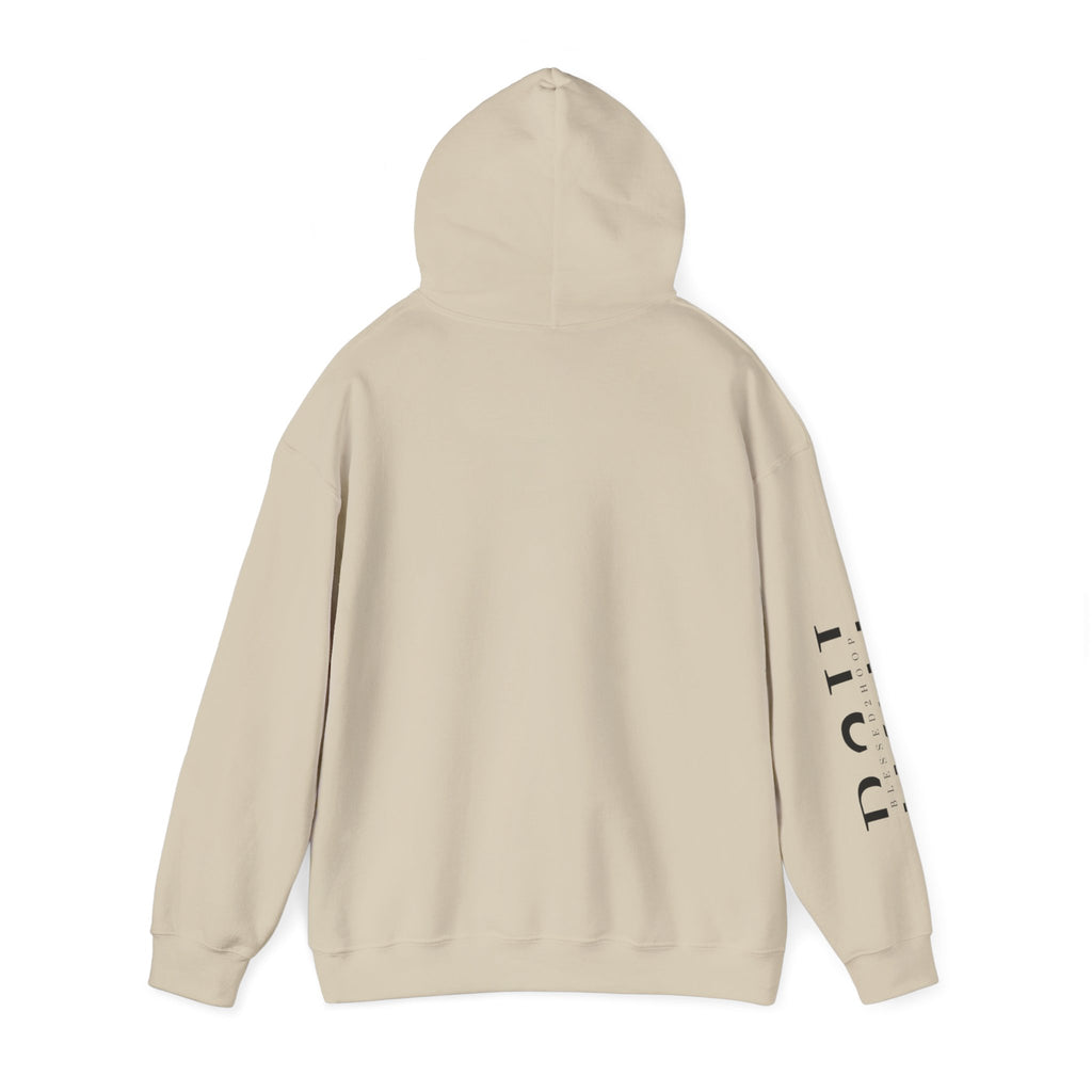 Minimalist Unisex Hoodie with B2H Design, Cozy Sweatshirt, Stylish Layering Piece, Perfect for Gifting, Casual Wear, Year-Round Comfort